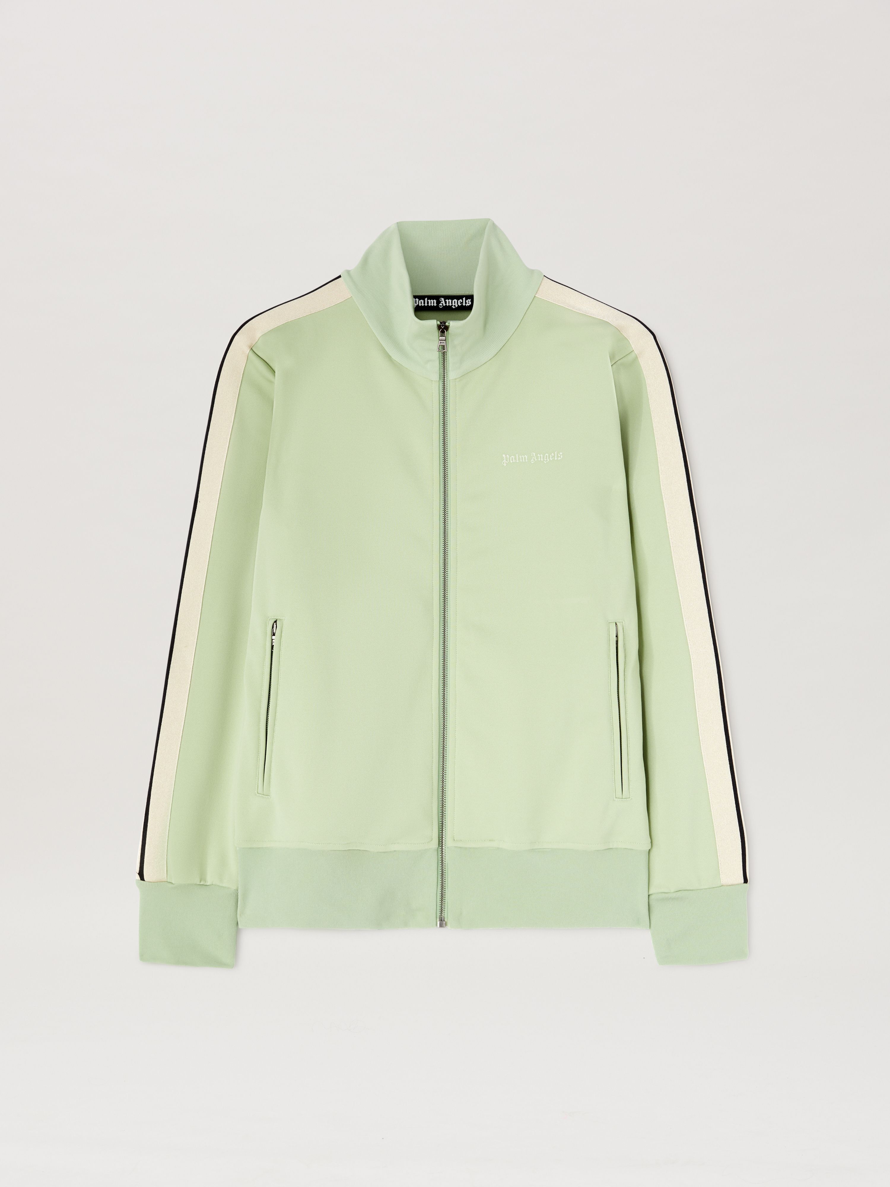 PALM ANGELS  Trainingsjacke mit eingesticktem Logo SAGE - OFF WHITE PMBD058S25FAB001
