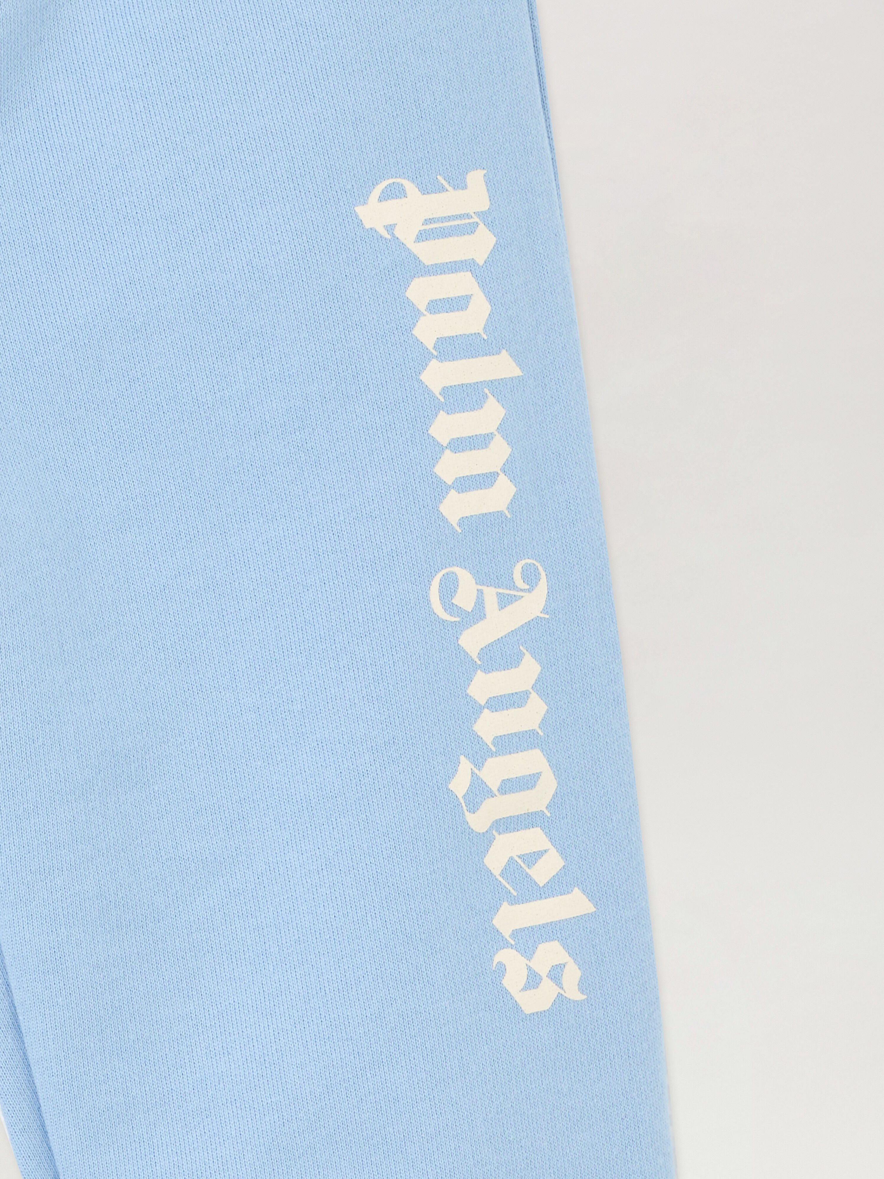 PALM ANGELS Overlogo Sweatpant CELESTE/LIGHT BLUE PBXD001S26FLE001