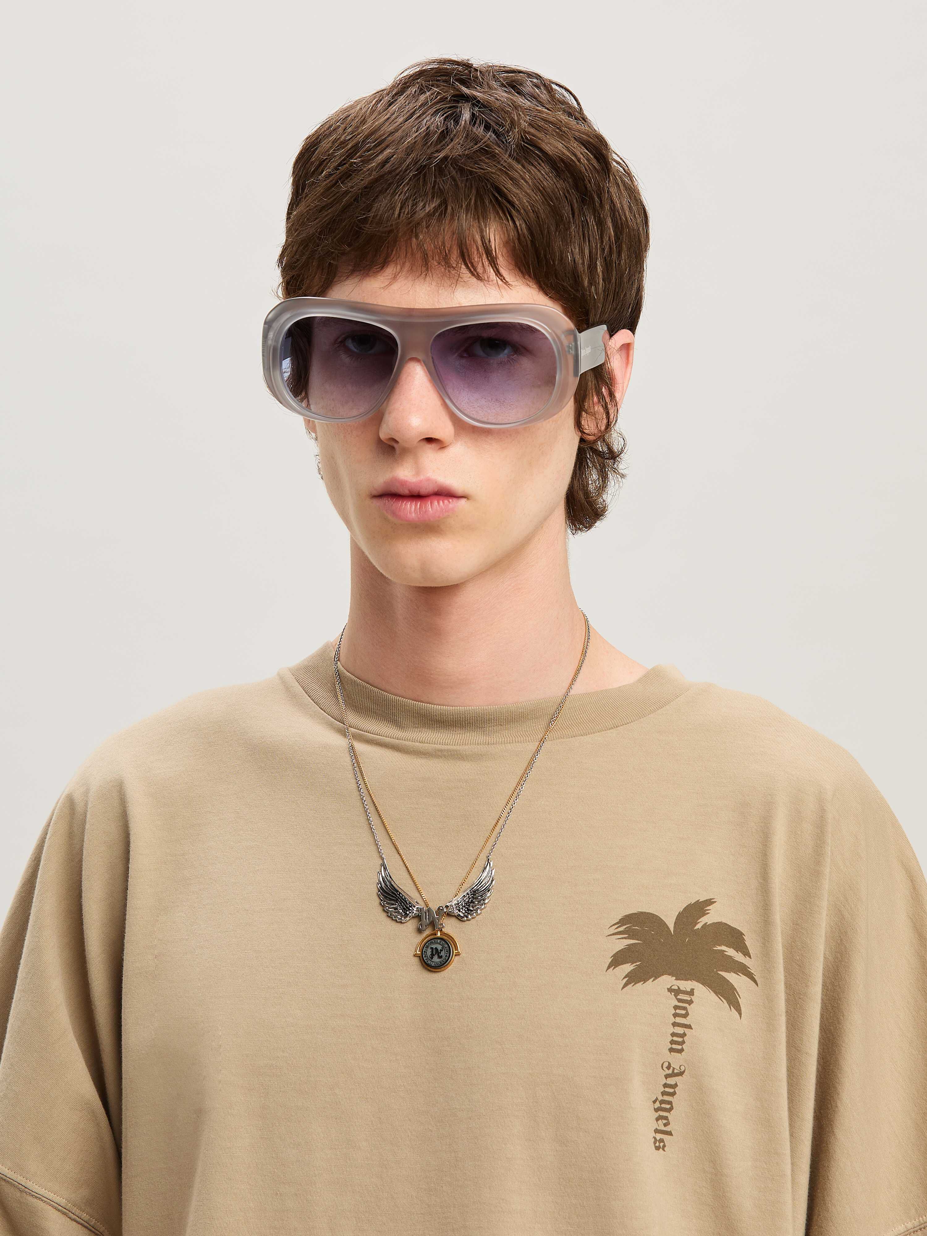 PALM ANGELS  Palmen Over T-Shirt BEIGE - BEIGE PMAA002S25JER004