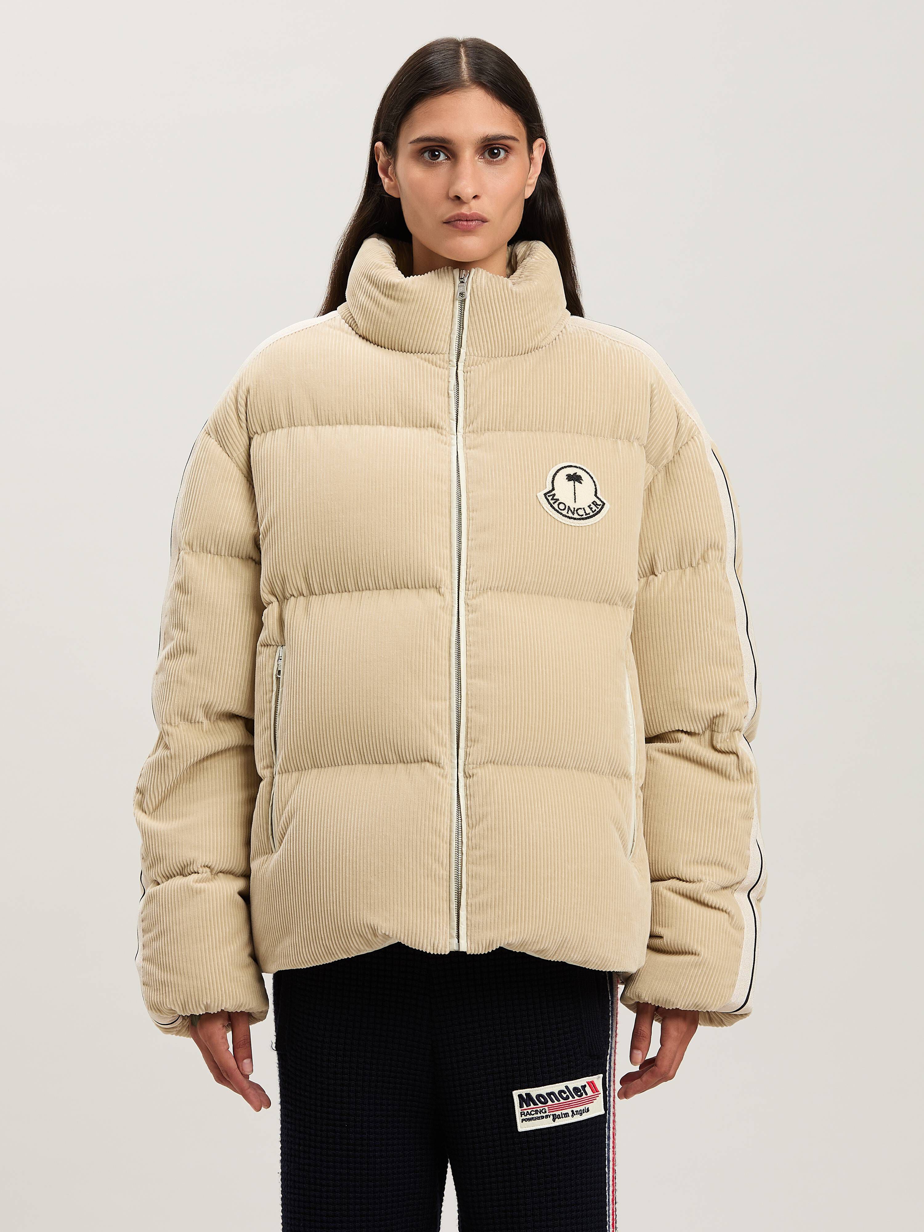 PALM ANGELS  Abrolhos down jacket Moncler x Palm Angels BEIGE - WHITE PMEJ008T25FAB001
