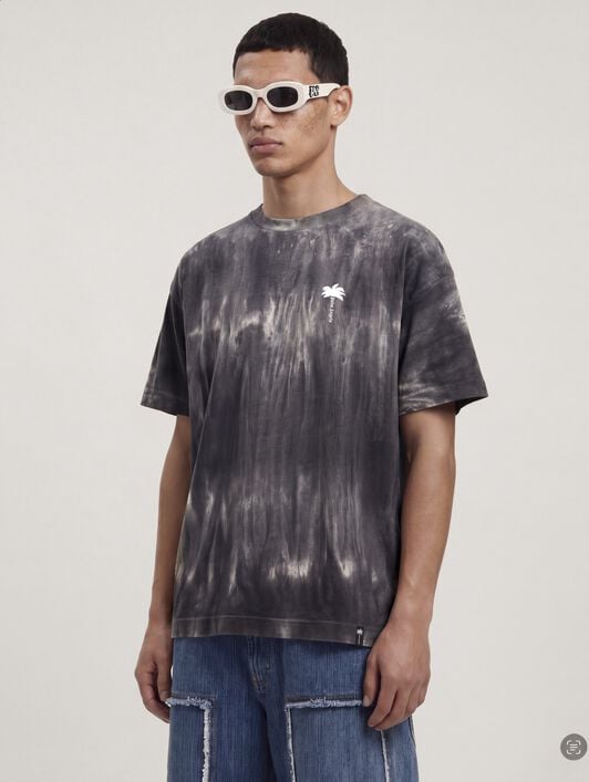 Palm Angels x Hï Ibiza Tie-dye T-shirt PALM ANGELS Palm Angels x Hï Ibiza Tie-dye T-shirt MEDIUM GREY - OFF WHITE PAMAA001JR007