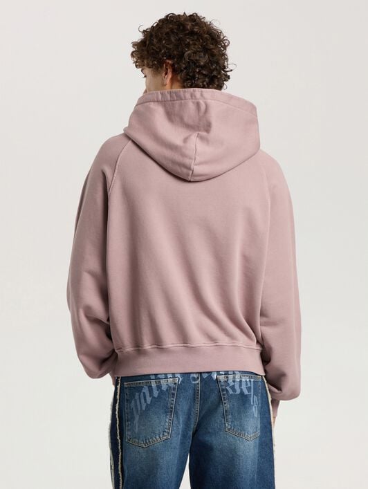 Devil Herald Loose Hoodie PALM ANGELS Devil Herald Loose Hoodie MAUVE - BROWN PAMBB06F26FL02