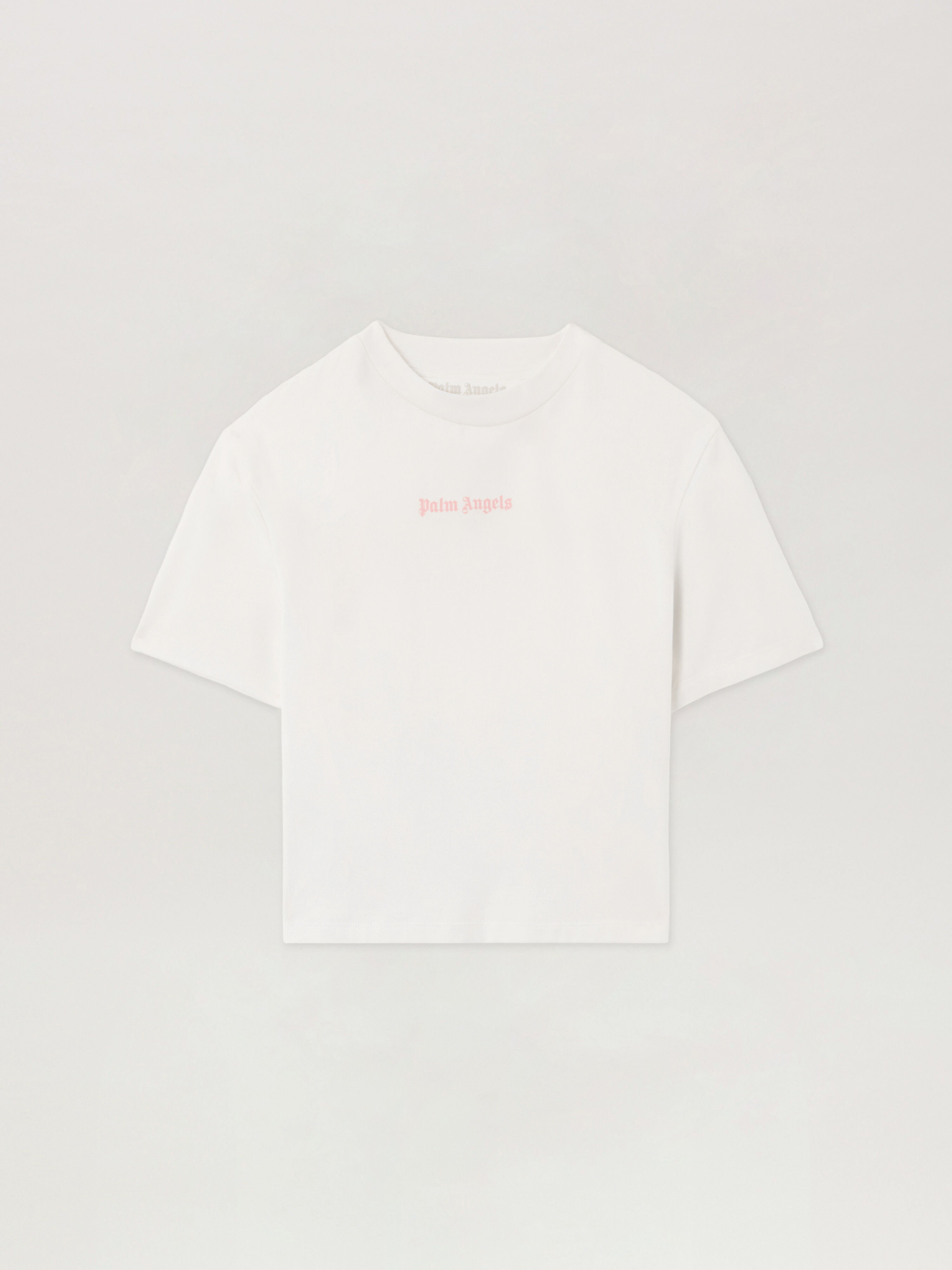 PALM ANGELS Milan LA Baby T-Shirt OFF WHITE PINK PWAA077S26JER003