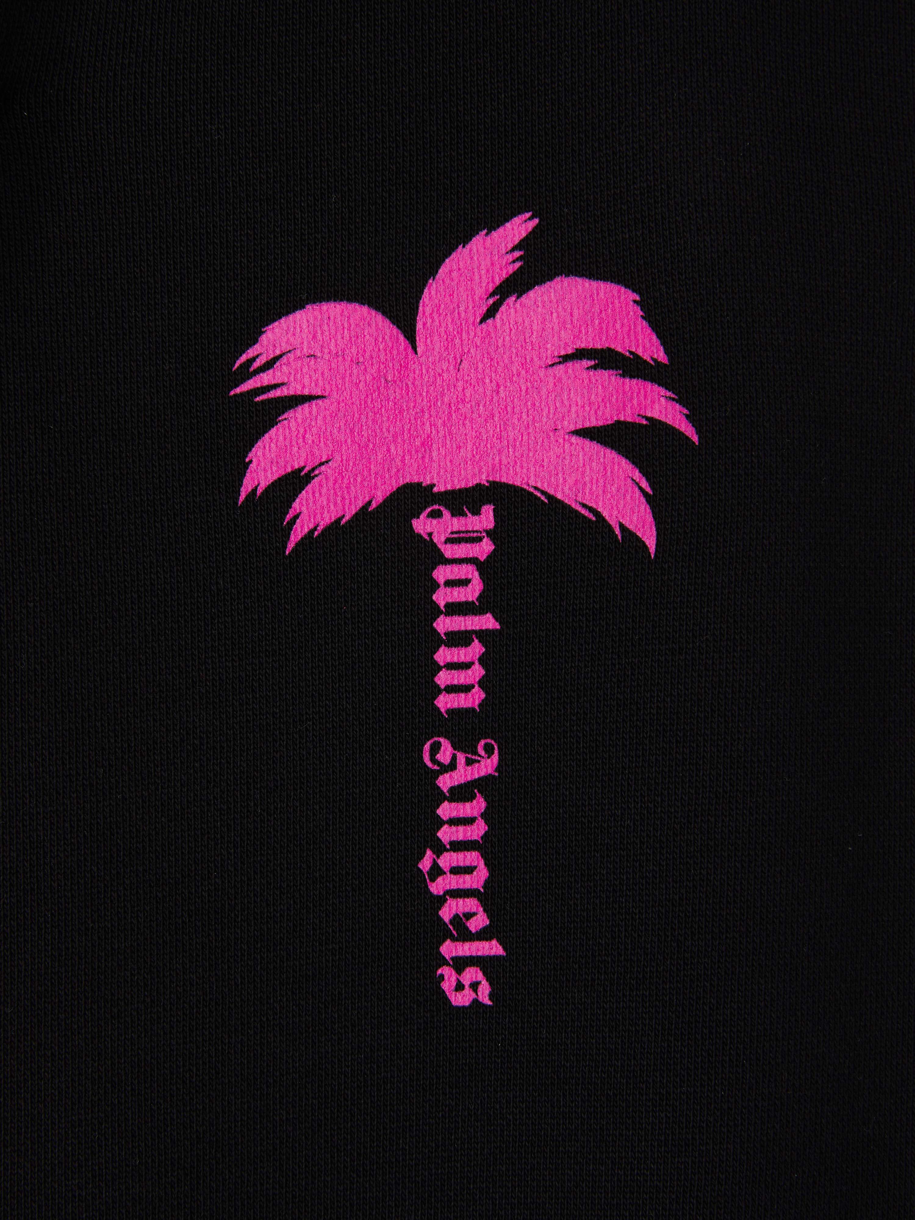 PALM ANGELS  The Palm Sweathose BLACK FUCHSIA FLUO PGCH008S25FLE001