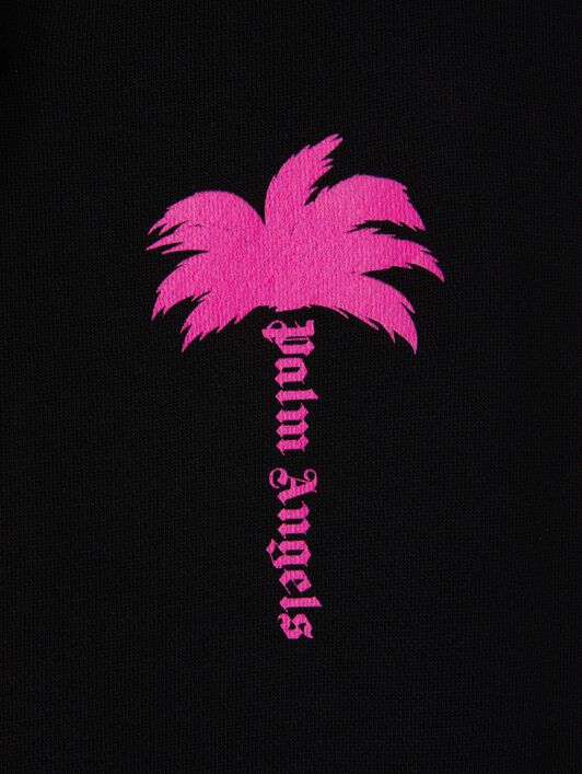 The Palm Sweathose PALM ANGELS The Palm Sweathose BLACK FUCHSIA FLUO PGCH008S25FLE001