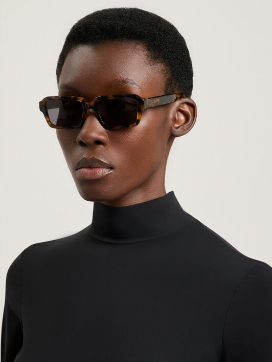 Homer Sunglasses PALM ANGELS Homer Sunglasses SHINY HAVANA PA1025600753