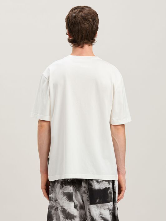 PALM ANGELS  Burning Oasis T-shirt OFF WHITE - MULTICOLORE PMAA089S25JER002