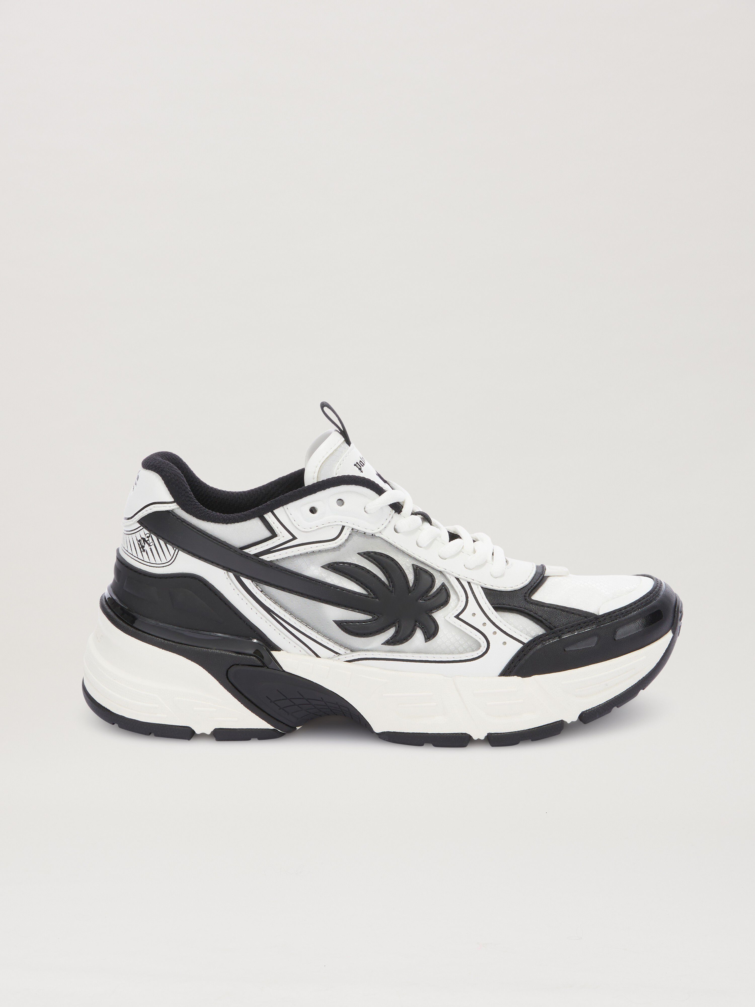PALM ANGELS  PA 4 Leder Sneaker BLACK - WHITE PMIA102S25FAB001