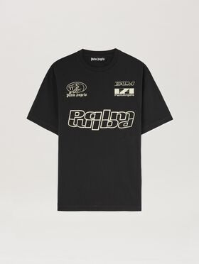 PALM ANGELS  Lunar New Year T-shirt BLACK - OFF WHITE PMBA080G25FLE001