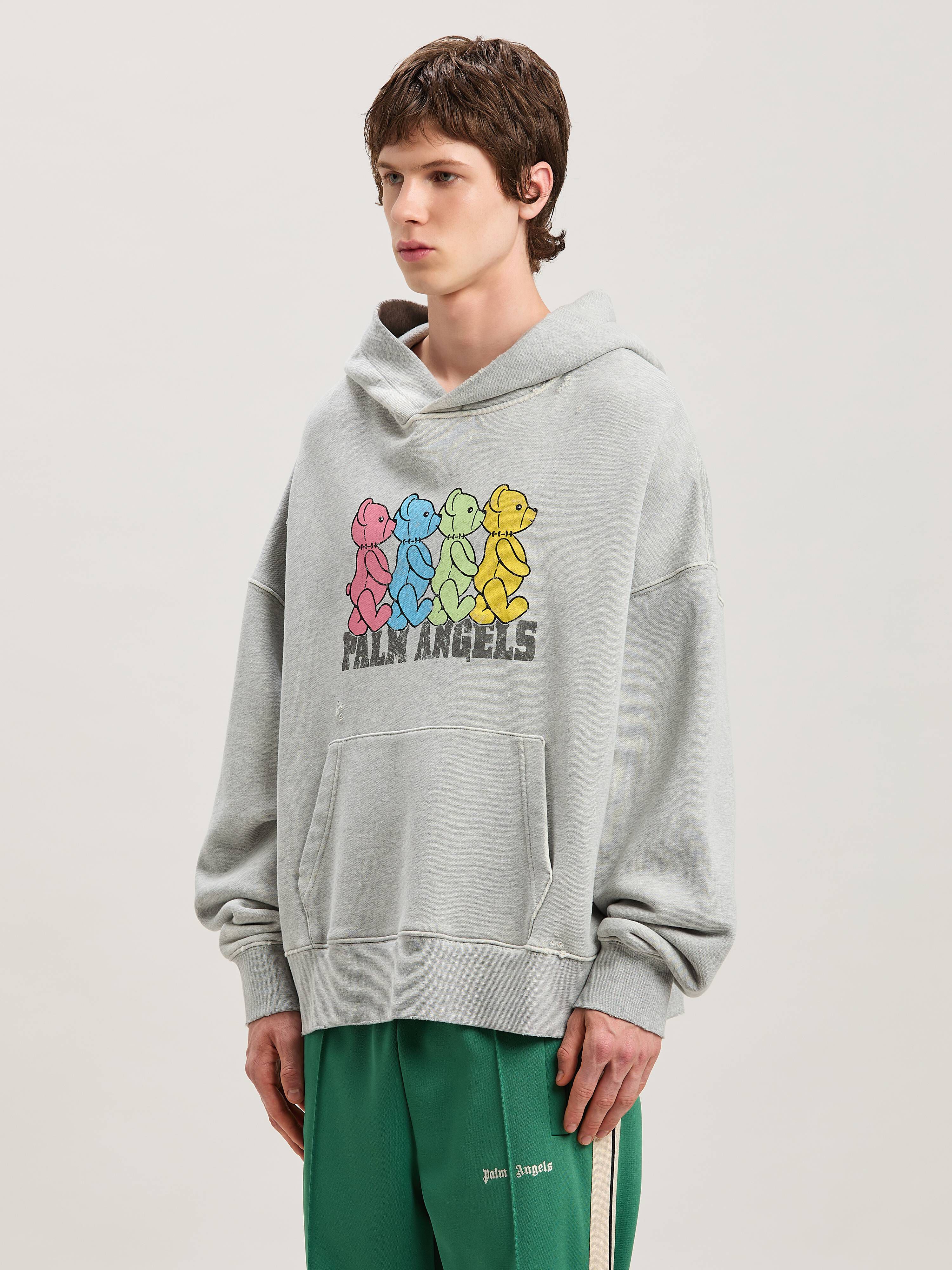 PALM ANGELS  Hoodie mit Bären-Prints GREY MELANGE - MULTICOLOR PMBB172S25FLE002