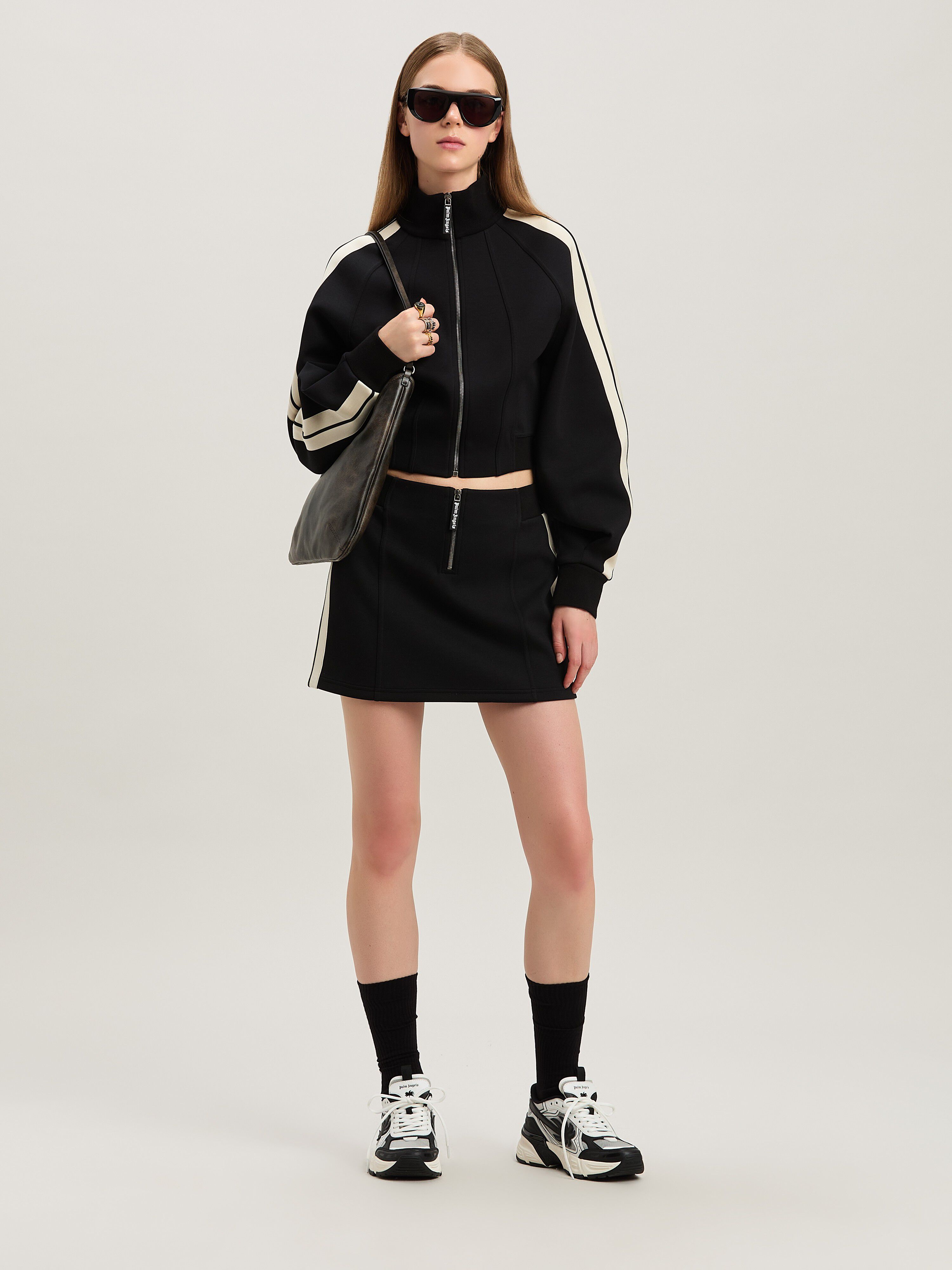 PALM ANGELS  Neopren Mini-Rock BLACK - OFF WHITE PWCC086S25FAB001