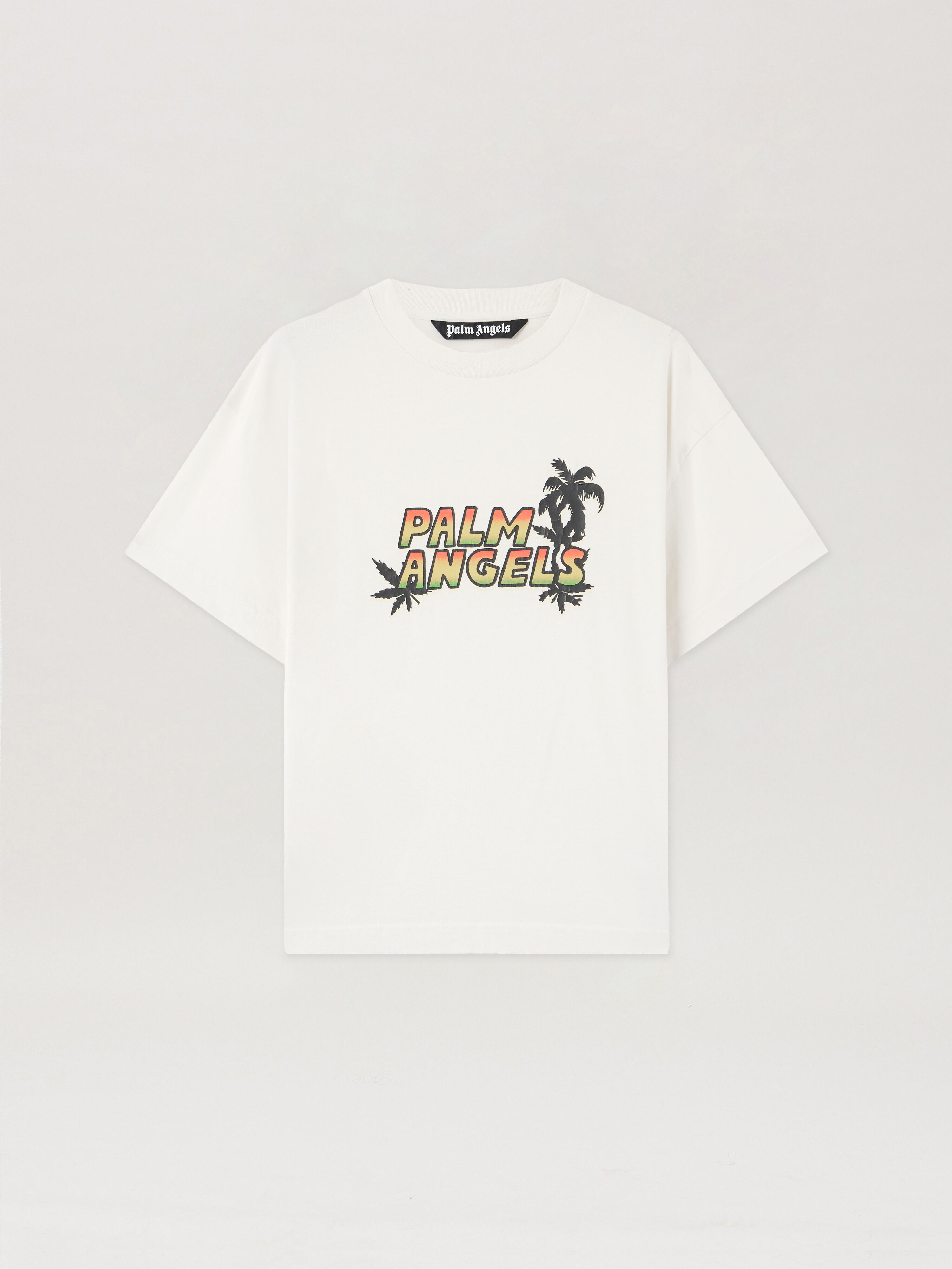 PALM ANGELS Palm Sunset T-Shirt OFF WHITE MULTICOLOR PMAA109S26JER00C
