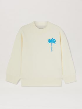 PALM ANGELS  The Palm sweatshirt BUTTER BLUE FLUO PBBA012S25FLE001