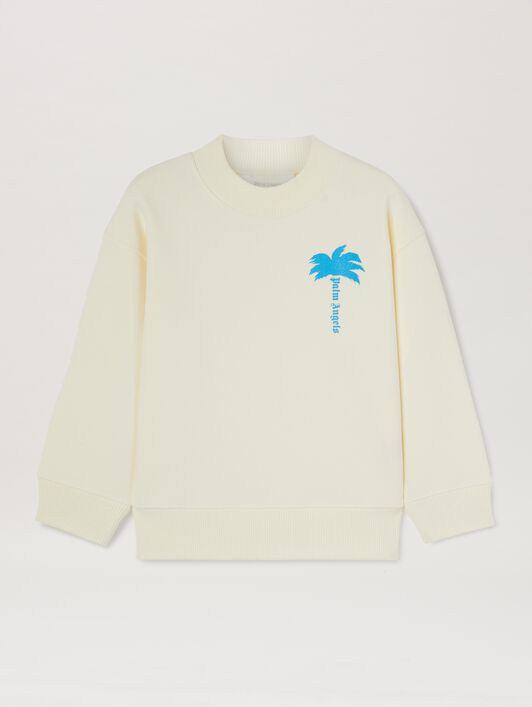 PALM ANGELS  The Palm sweatshirt BURROBLU FLUO PBBA012S25FLE001