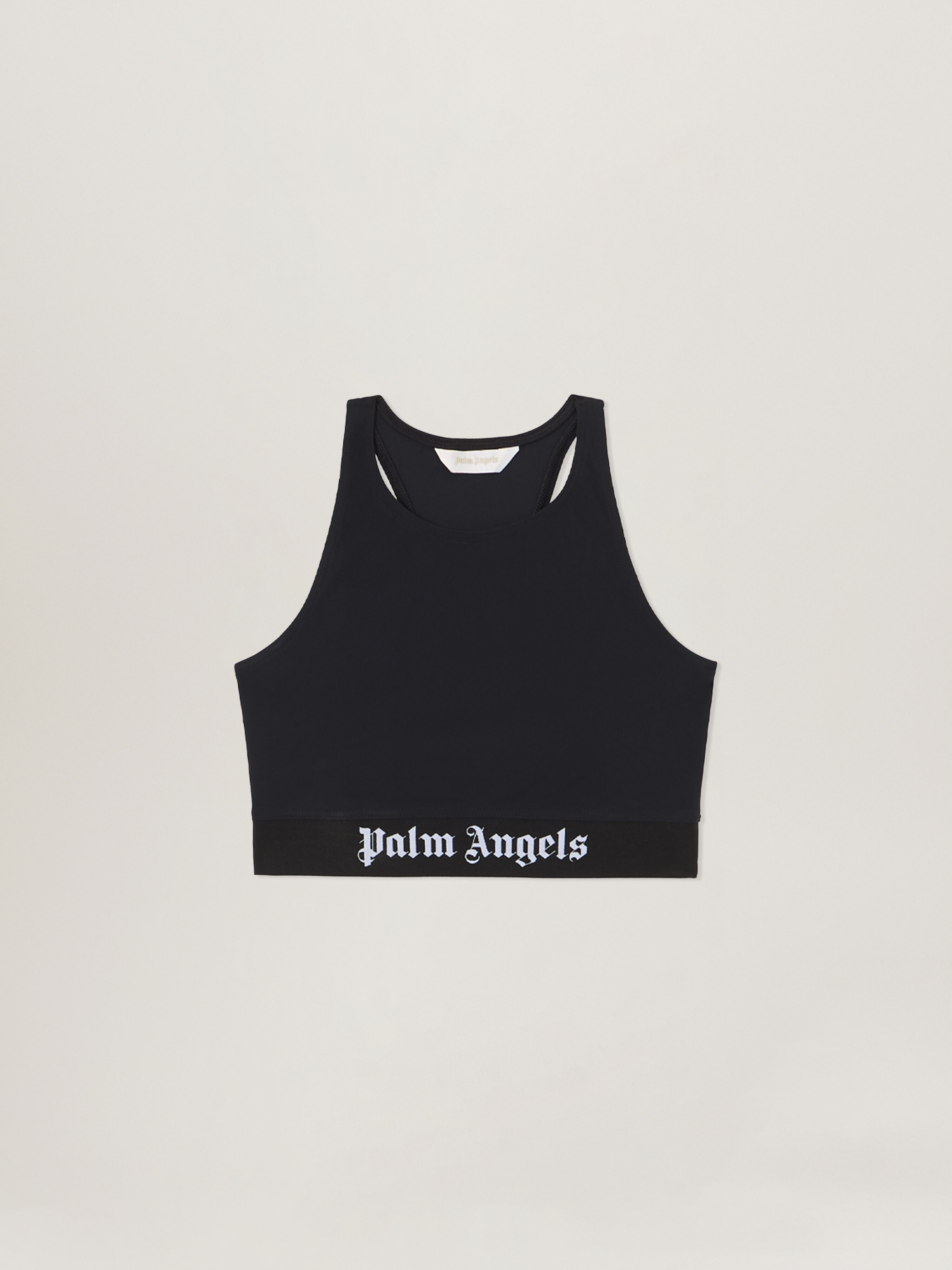 PALM ANGELS Classic Logo Sport Top BLACK - BLACK PAWVO01F26FB01