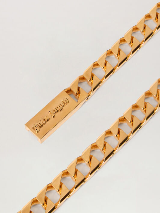 Cuban Link Chain Necklace PALM ANGELS Cuban Link Chain Necklace GOLD - GOLD PWOB12FF25MAT001