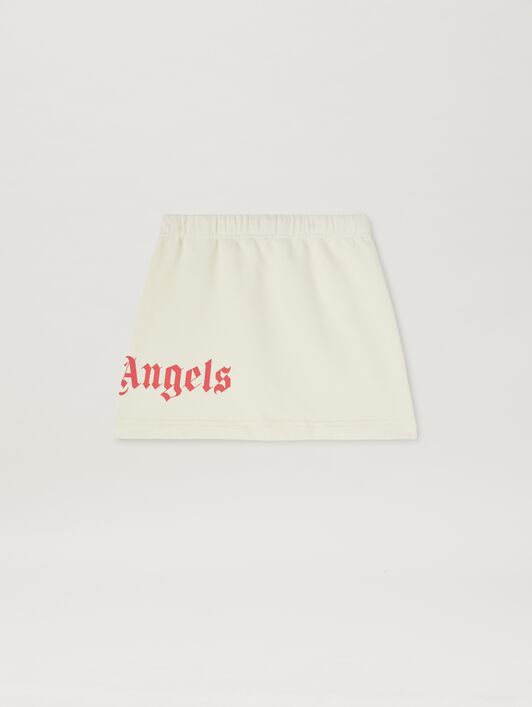 PALM ANGELS  Sweat-Minirock mit Logo BUTTER CHERRY PGCK001C99FLE002