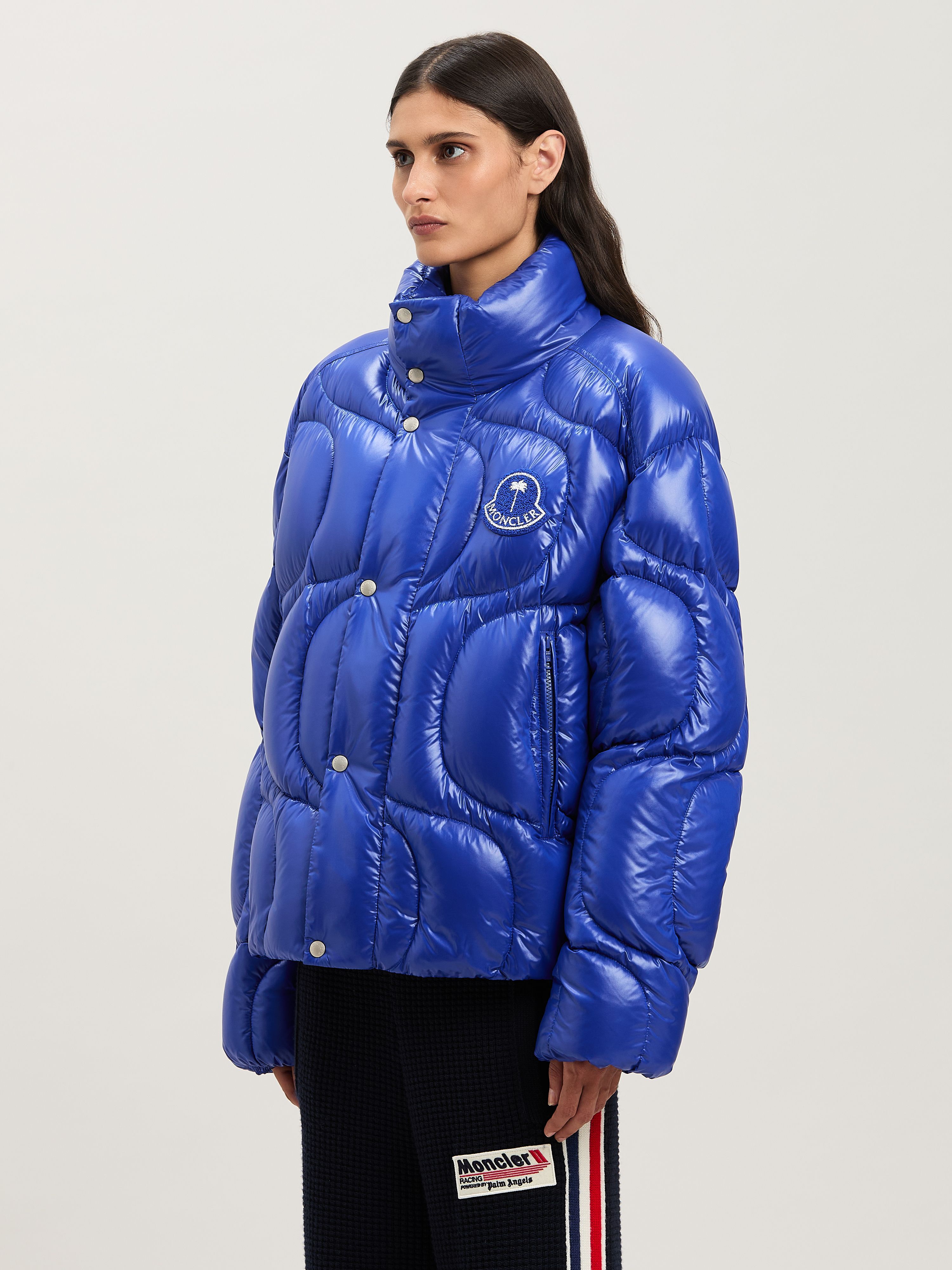 PALM ANGELS  Haunani Daunenjacke Moncler x Palm Angels BLUE - BLUE PMEJ006T25FAB001