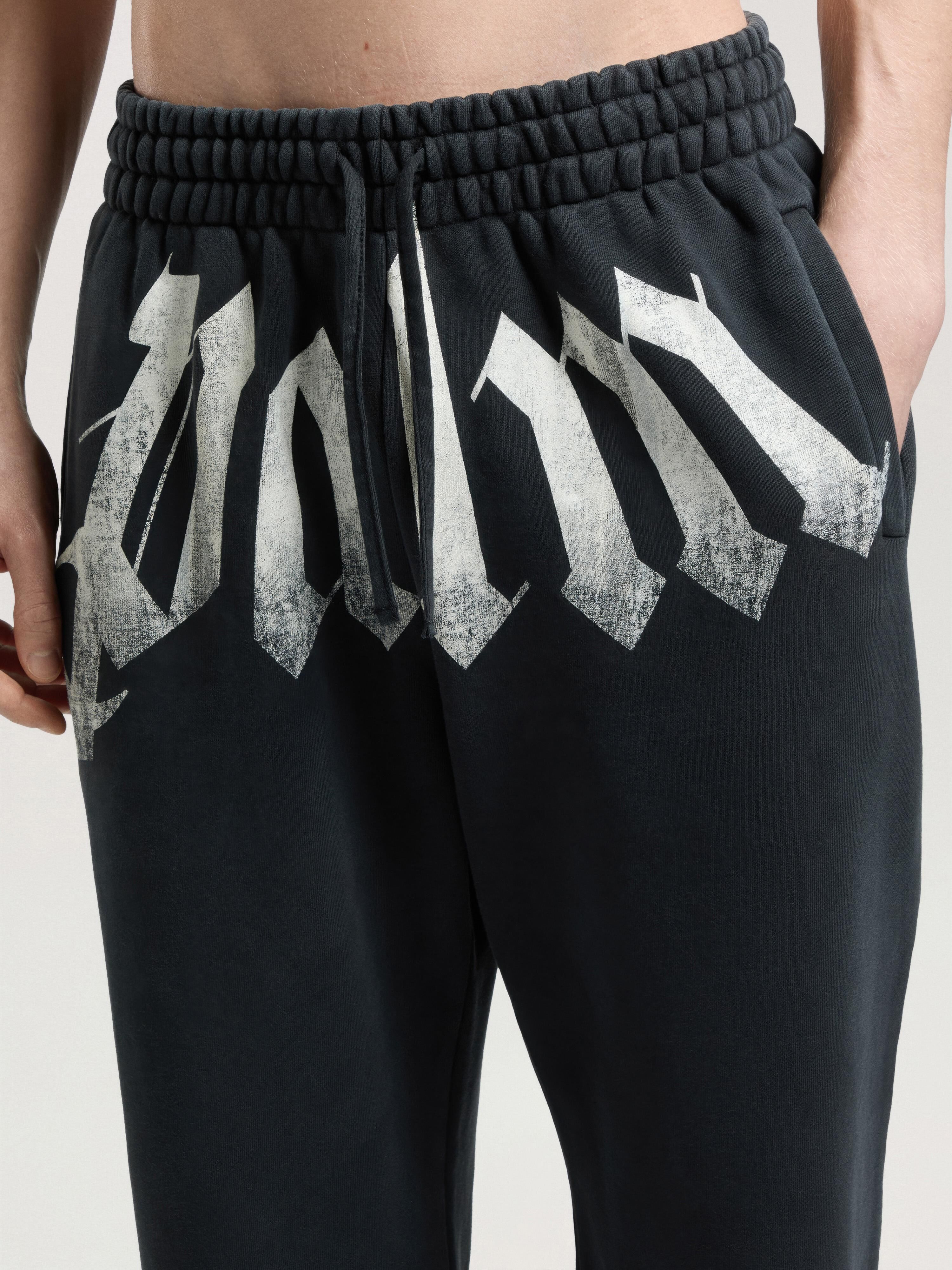 Big Waist Logo Sweatpants PALM ANGELS Big Waist Logo Sweatpants BLACK - OFF WHITE PAMCH05F26FL01