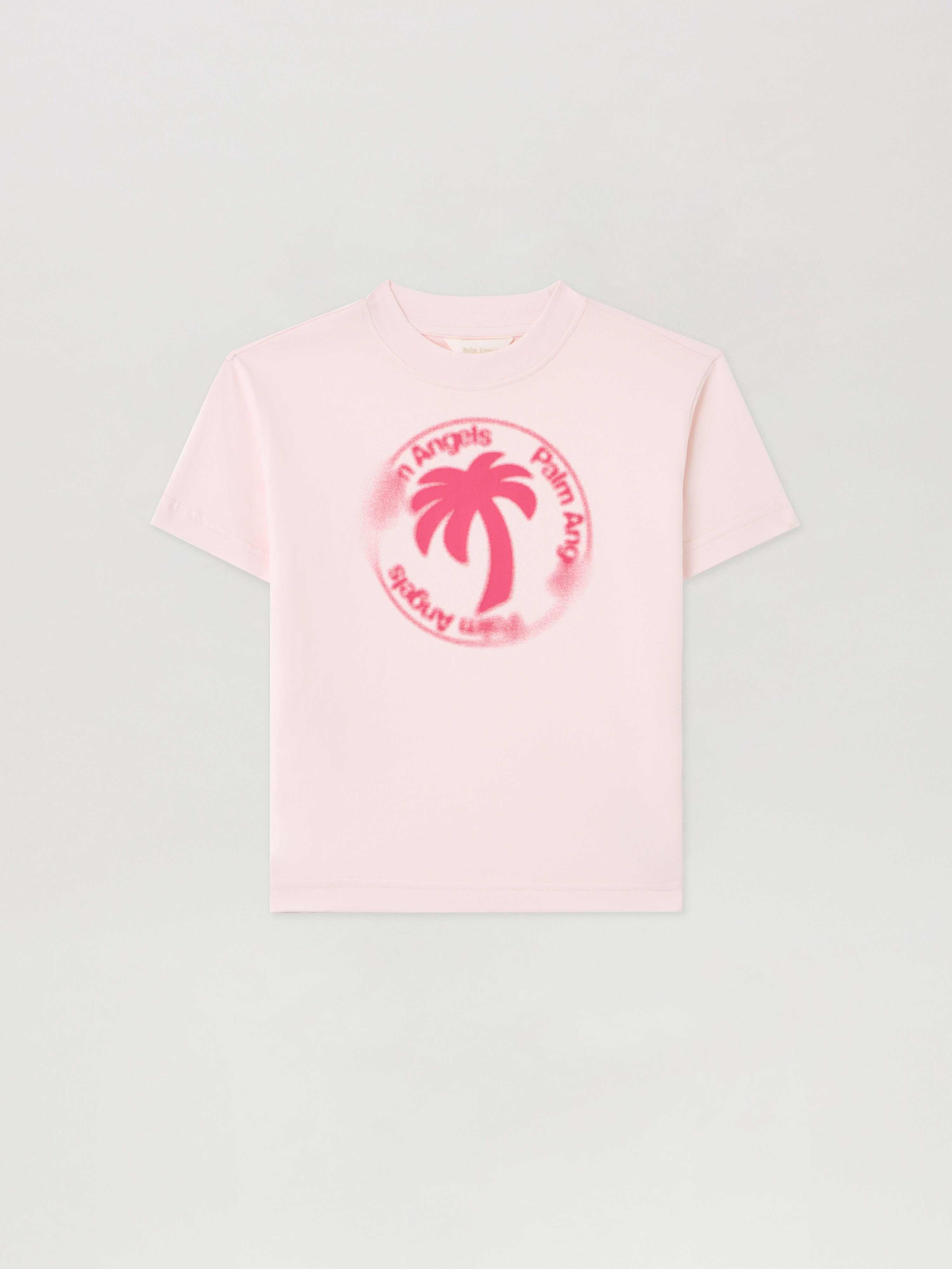 PALM ANGELS Palm Stamp T-Shirt ROSA/PINK PGAA002S26JER004