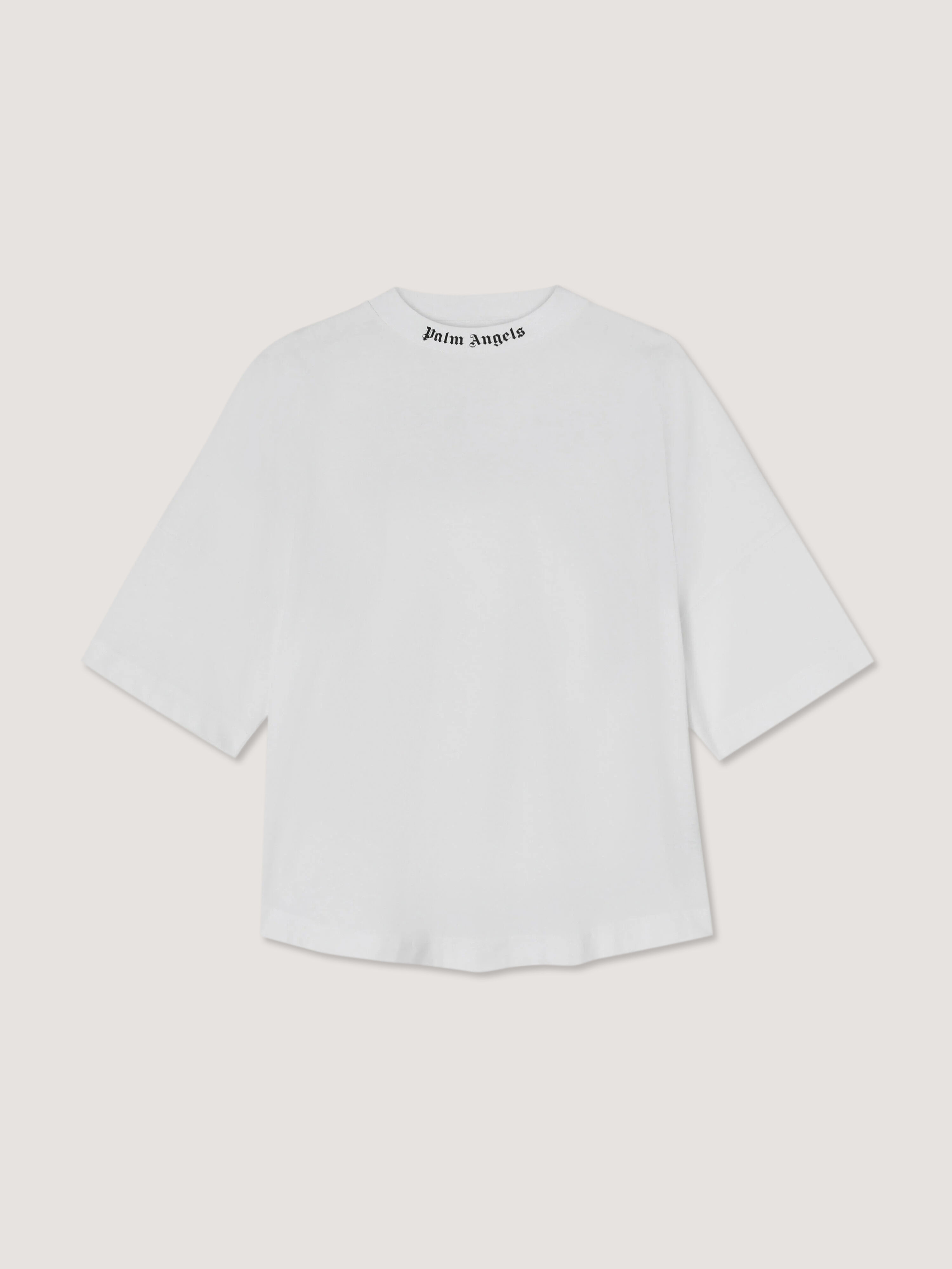 CLASSIC LOGO OVER TEE in WHITE BLACK for Women | Palm Angels®