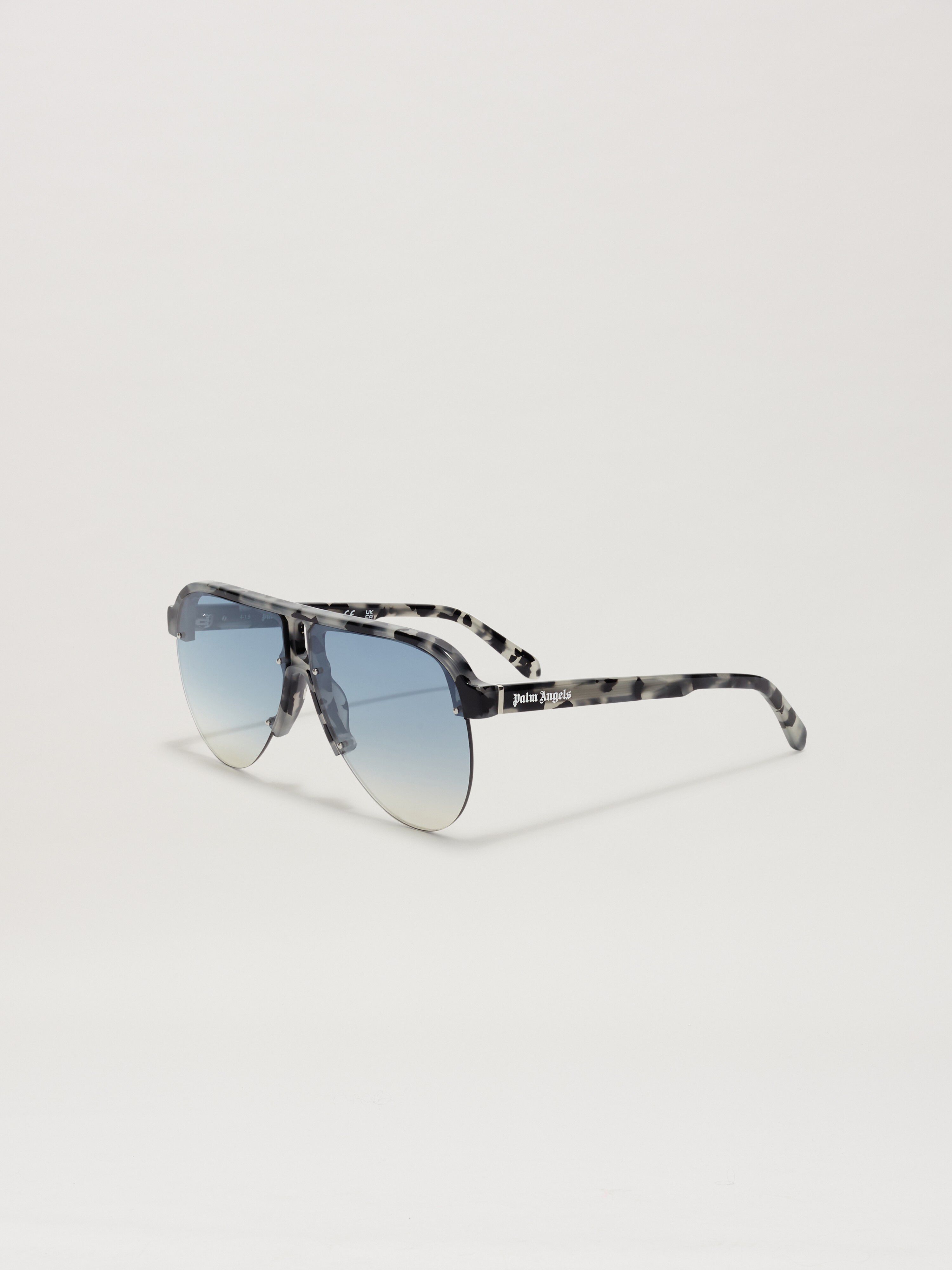 PALM ANGELS  Trinity sunglasses HAVANA BLACK BLUE GRADIENT ELECTRIC PERI10BS25PLA001