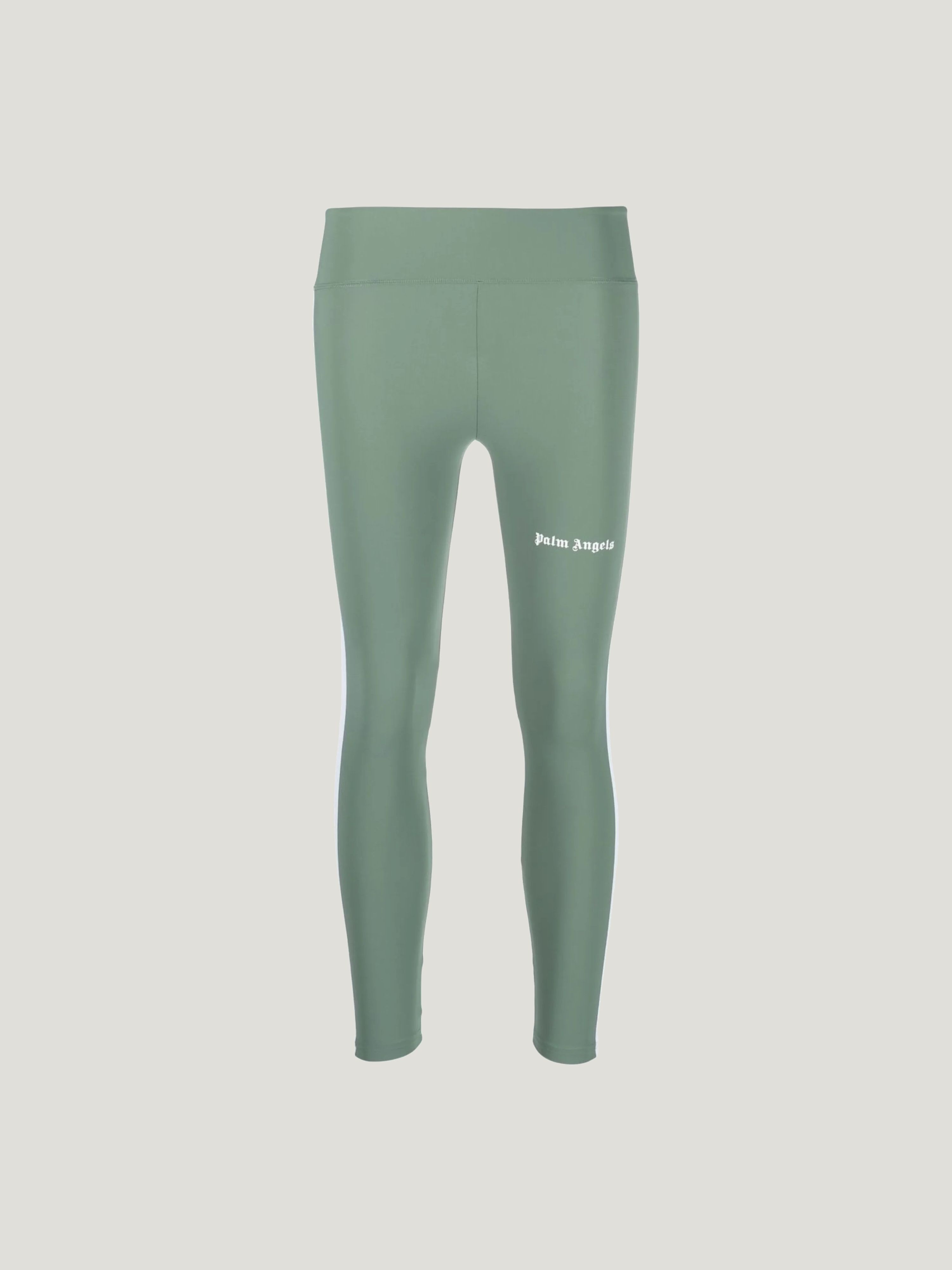 PALM ANGELS Training Track Leggings SAGE WHITE PWVG001C99FAB002