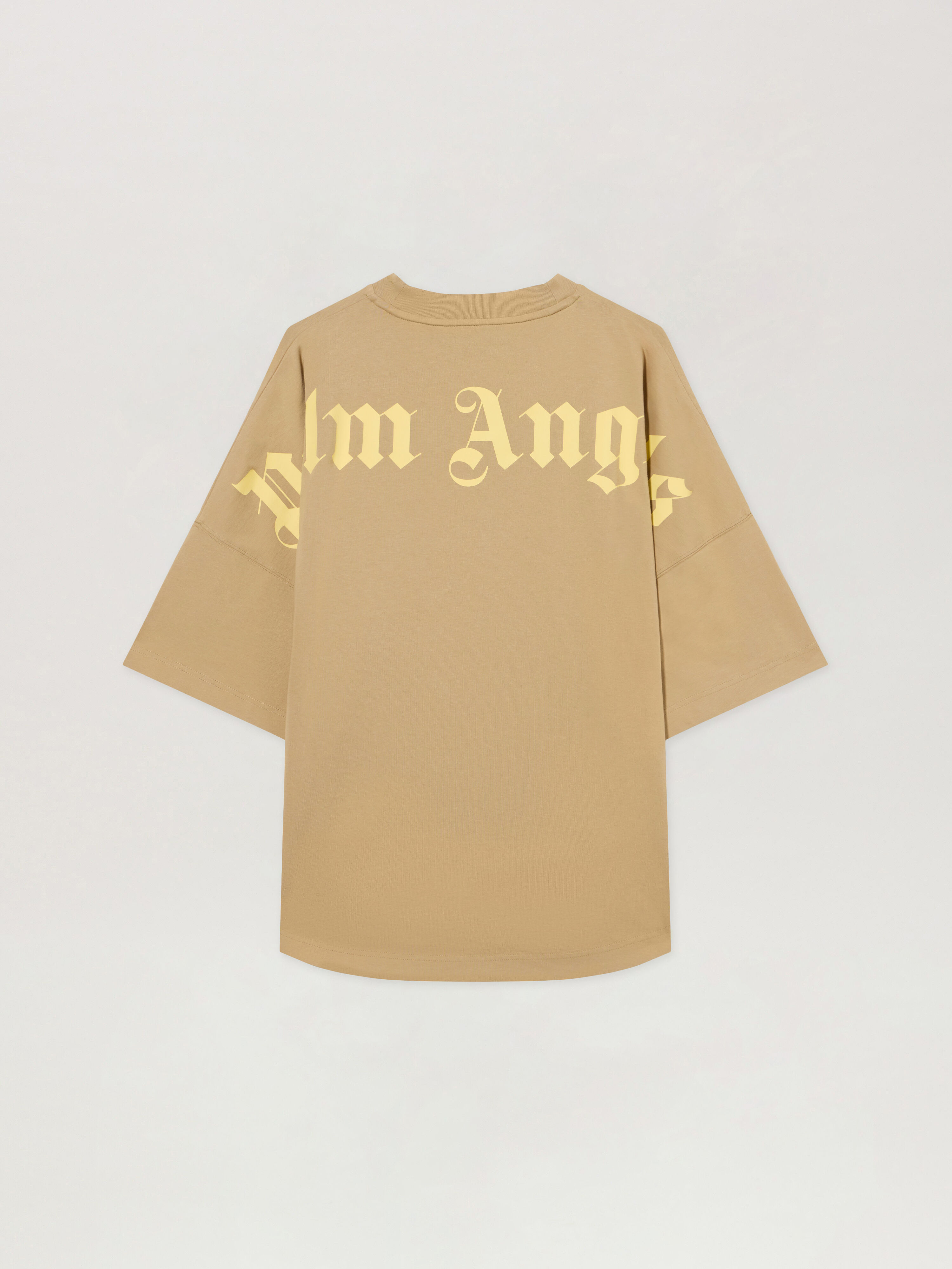 T-Shirt Oversize Con Logo Classico PALM ANGELS T-Shirt Oversize Con Logo Classico KAKI - LIGHT YELLOW PAMAA05F26JR02