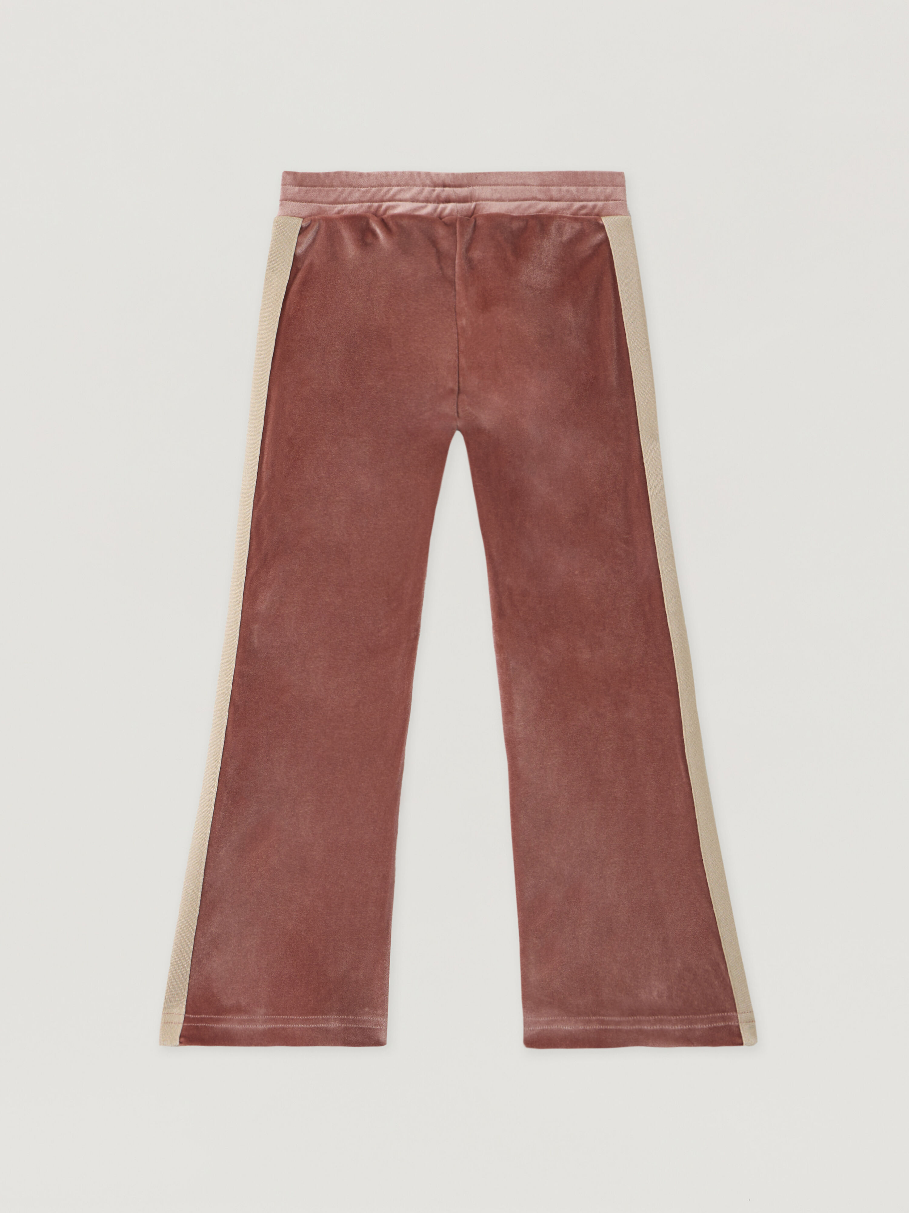 PALM ANGELS Pa Chenille Track Flare Pant ANTIQUE ROSE BLACK PGCJ012F25FLE001