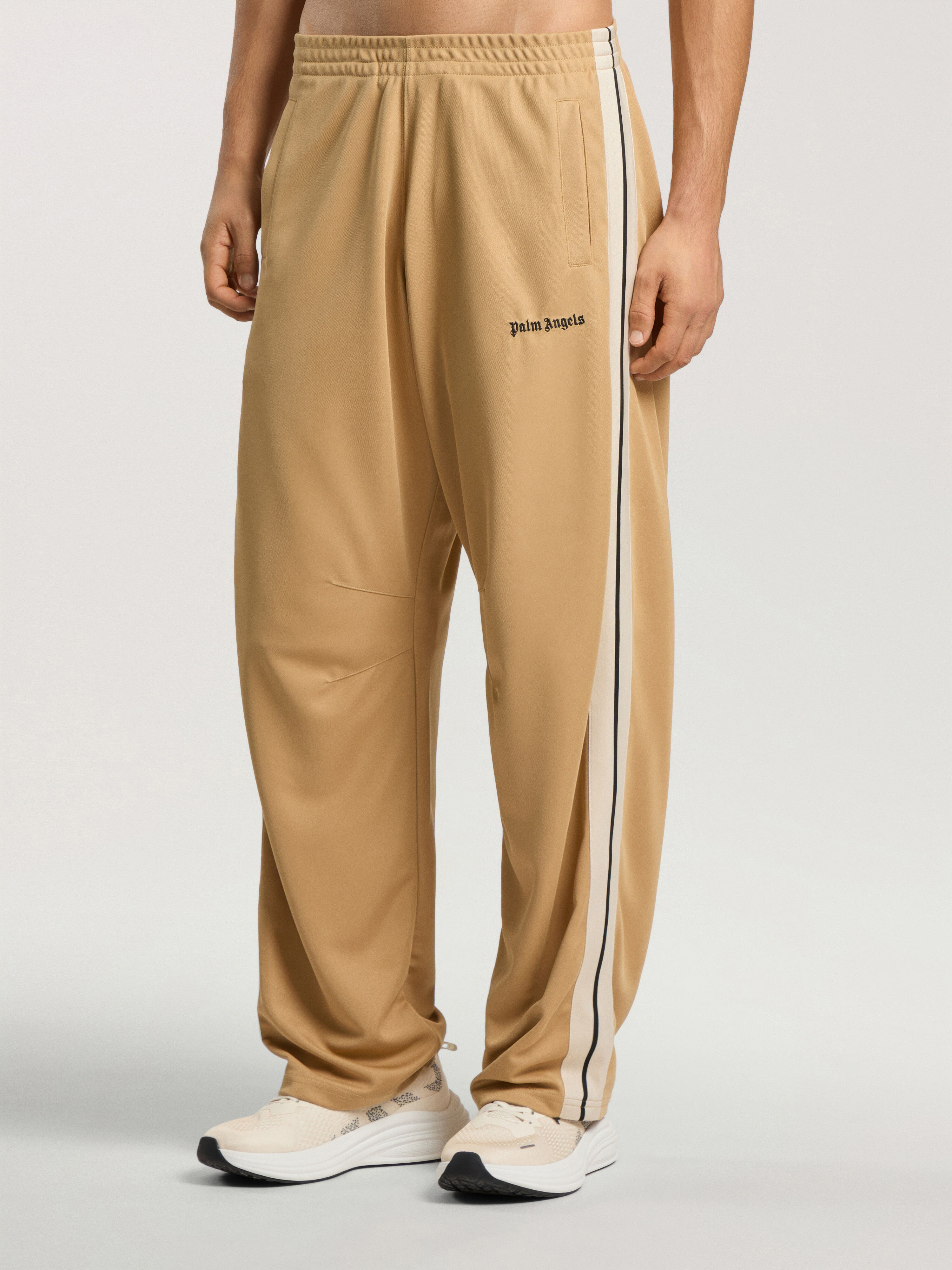 Logo 90' Track Pants PALM ANGELS Logo 90' Track Pants KAKI - BLACK PAMCJ05F26FB01