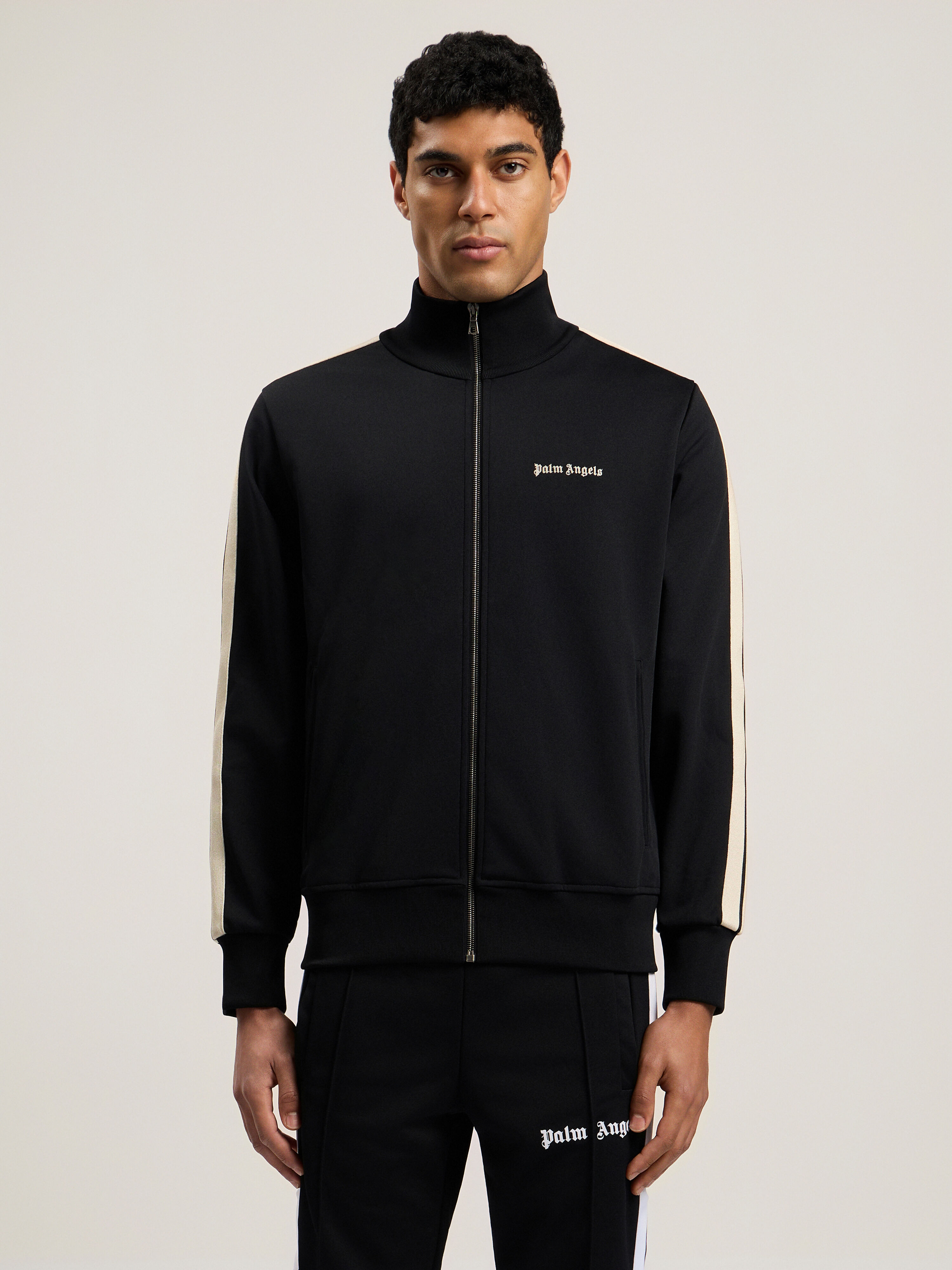 Classic Logo Track Jacket PALM ANGELS Classic Logo Track Jacket BLACK OFF WHITE PMBD058C99FAB001