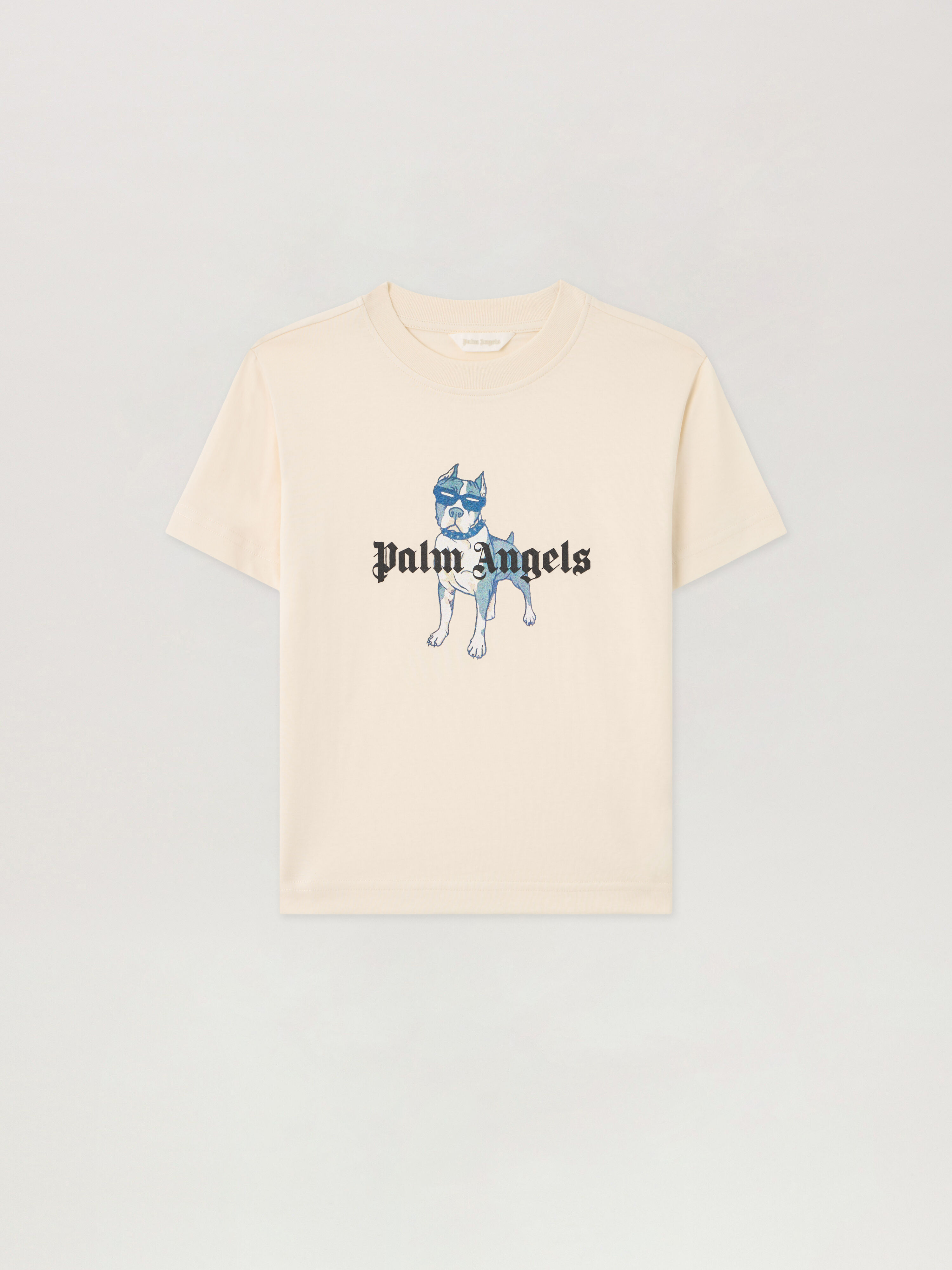PALM ANGELS Palm Dog.Tshirt OFF WHITE PBAA003S26JER008
