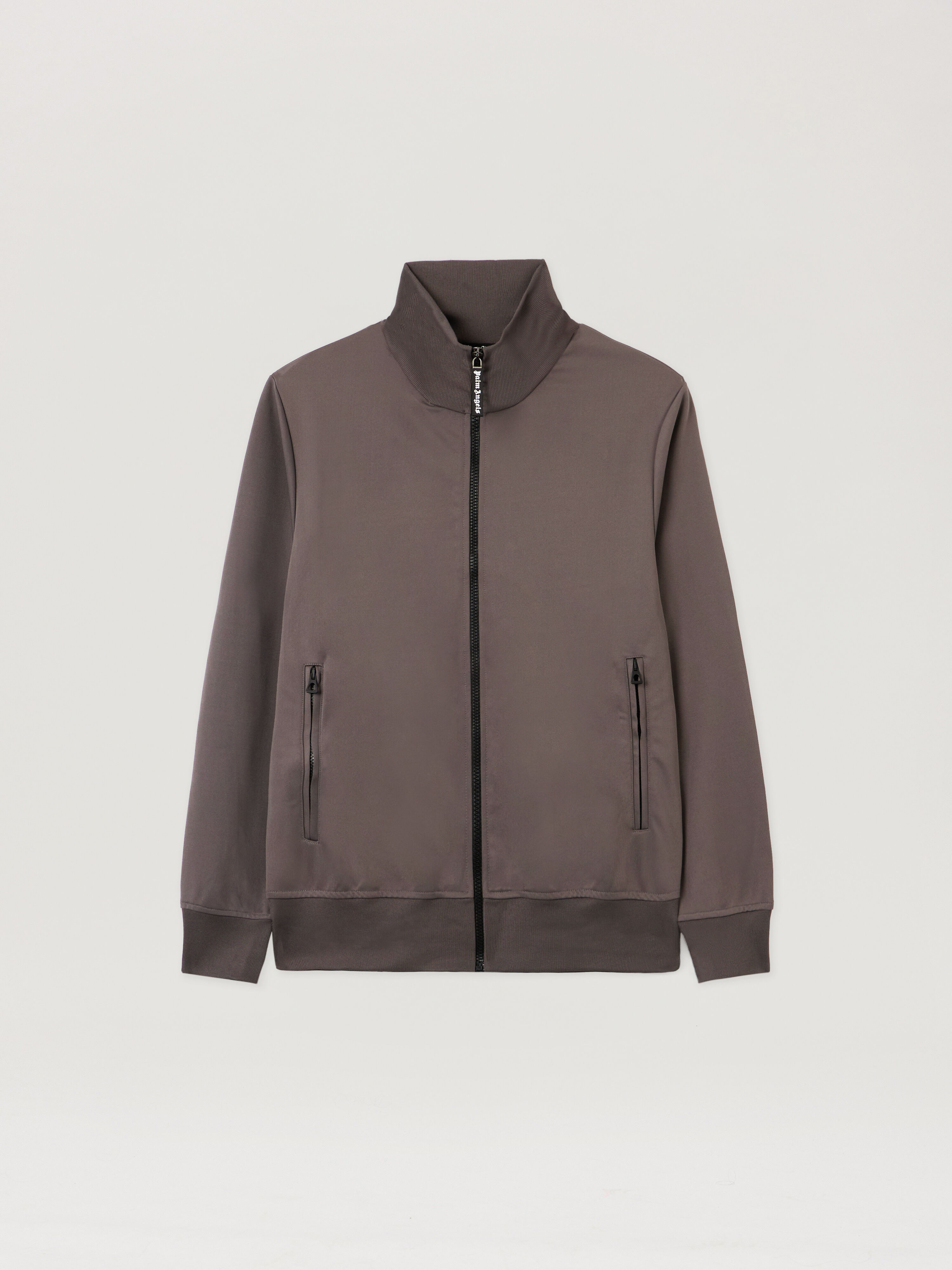 Back Curved Logo Track Jacket PALM ANGELS Back Curved Logo Track Jacket DARK GREY - OFF WHITE PMBD089F25FAB002