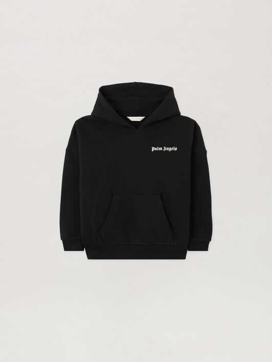 PALM ANGELS Overlogo Oversize Fit Hoodie NERO/BLACK PBBB011S26FLE001