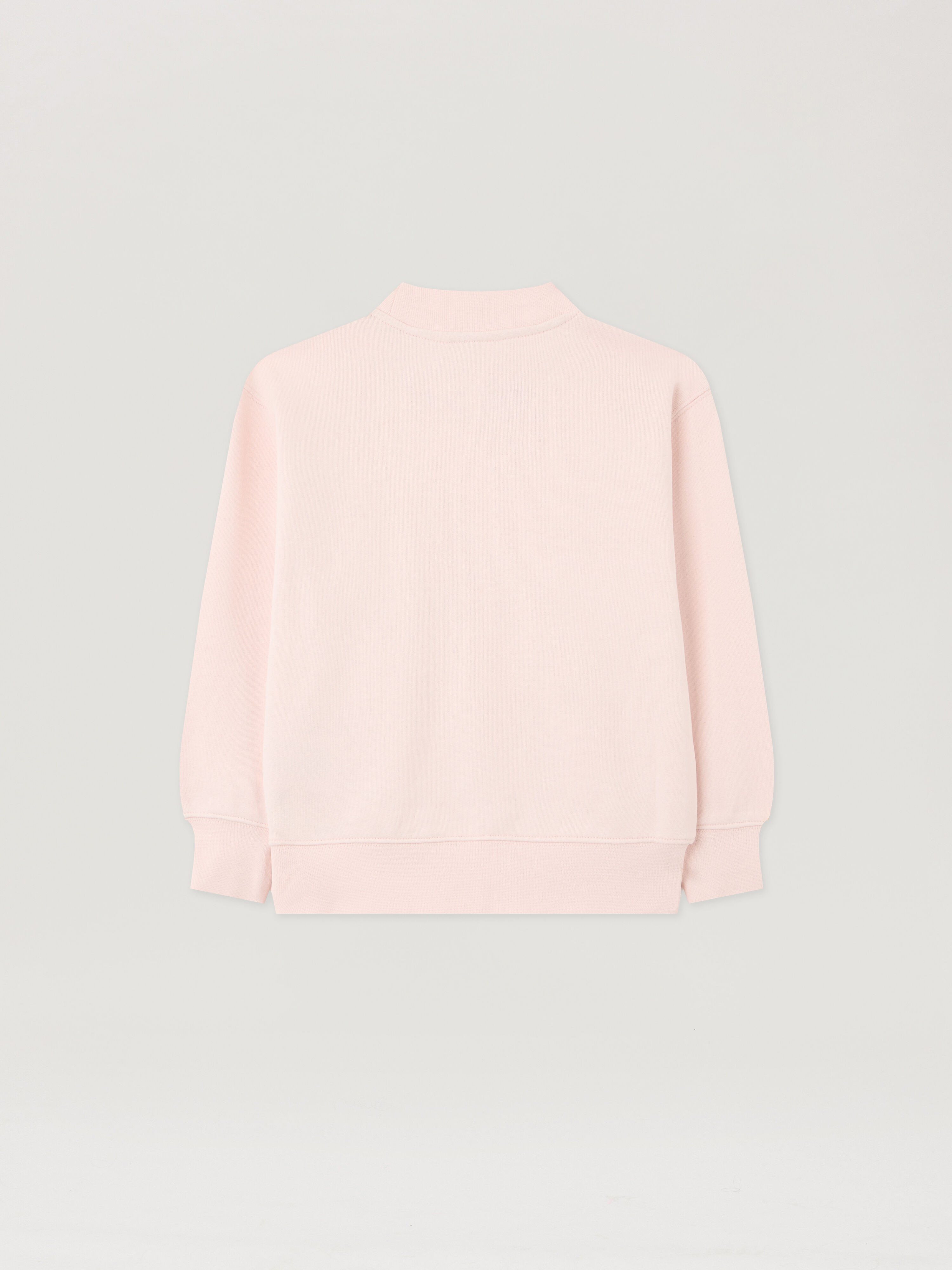 PALM ANGELS Neck Logo Brushed Crew ROSA/PINK PGBA013S26FLE004