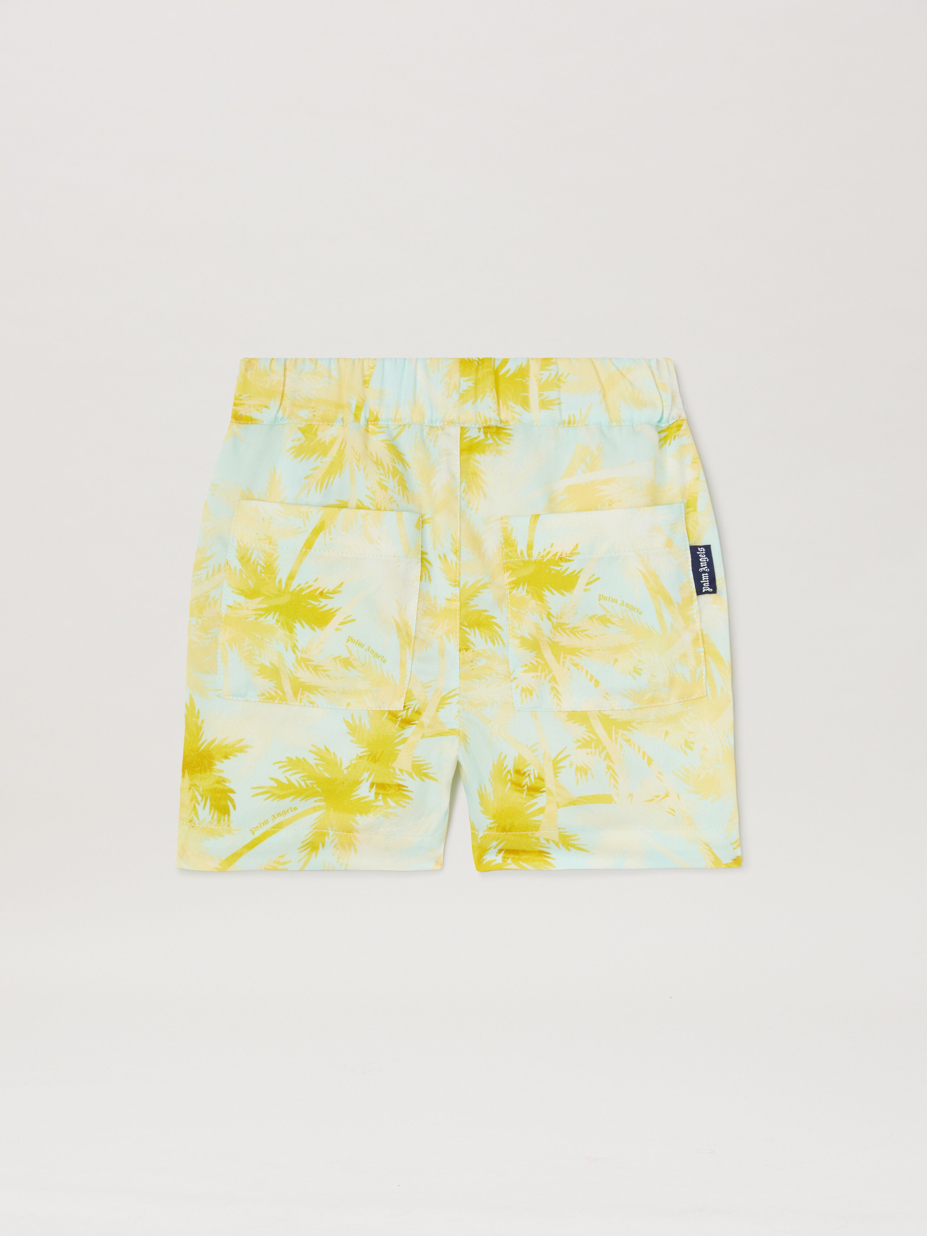PALM ANGELS  Shorts mit Palmen-Print SKYBLUE BROWN PBX8001S25FAB001