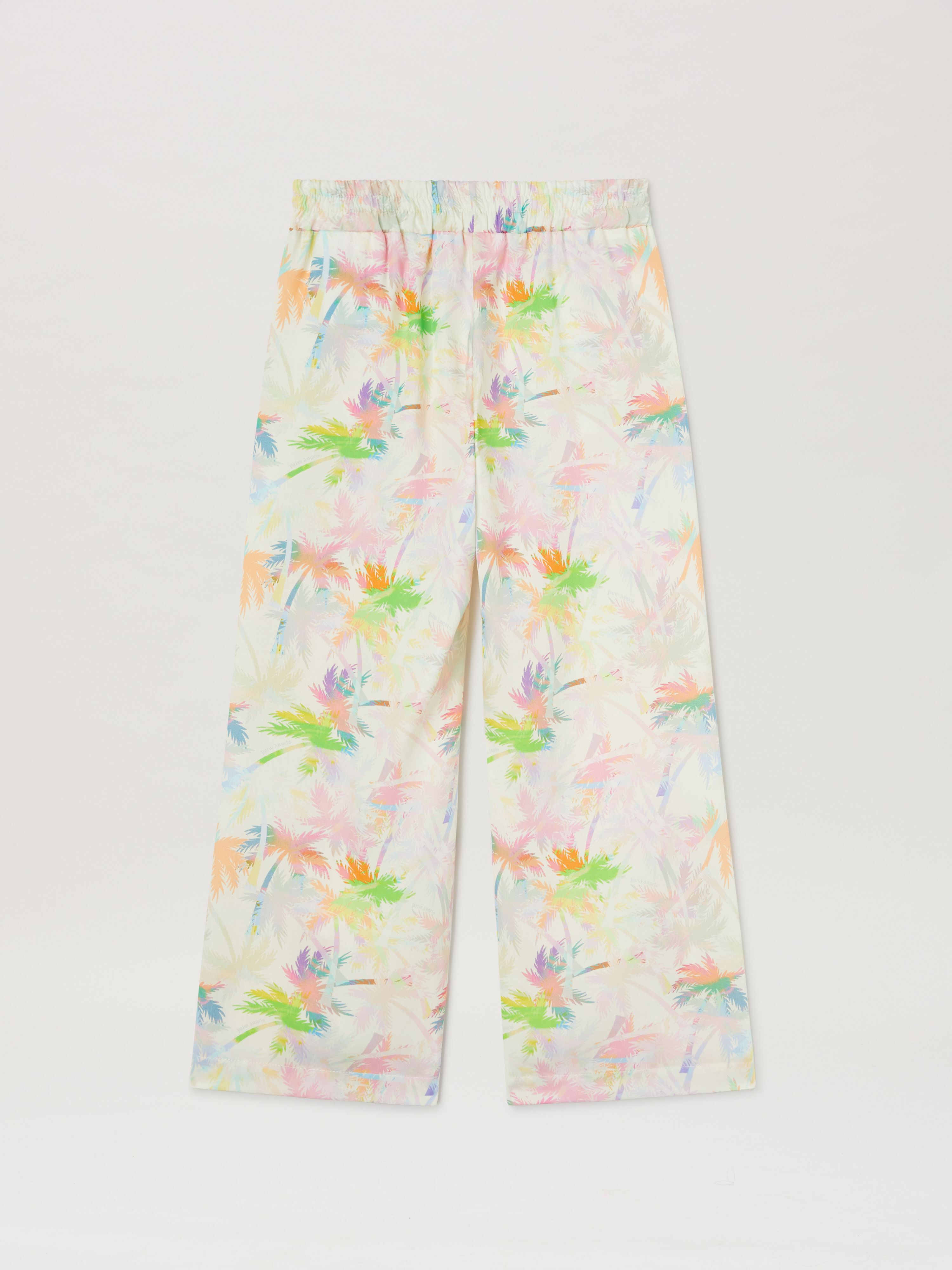 PALM ANGELS  All over palm print pants BUTTER ROSE PINK PGCA015S25FAB001