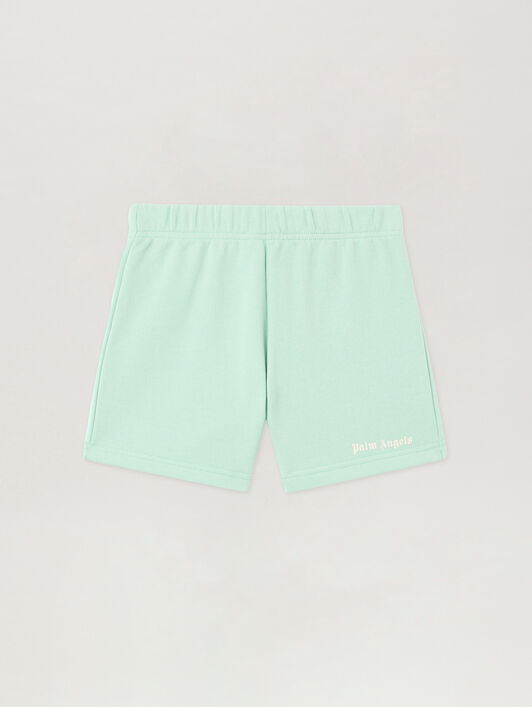 PALM ANGELS Classic Logo Sweat Short VERDE CHIARO/LIGHT GREEN PB6X003S26FLE001