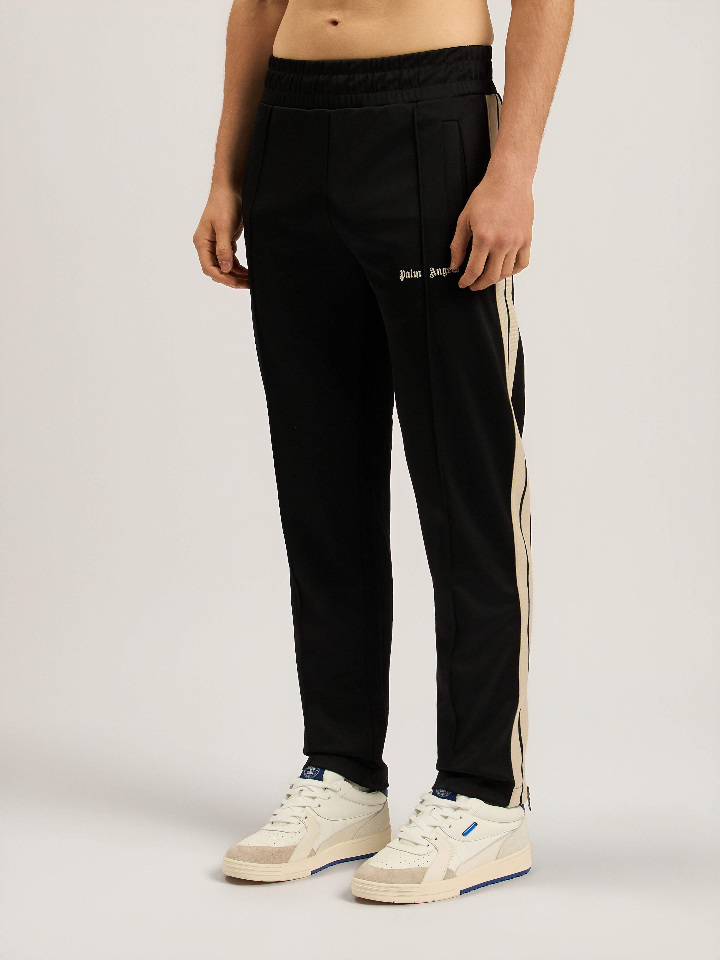 Classic Logo Track Pants PALM ANGELS Classic Logo Track Pants BLACK - OFF WHITE PAMCJ02F26FB01