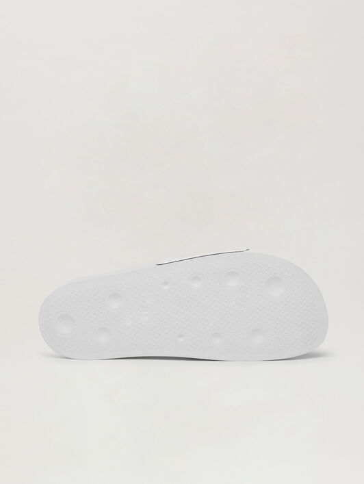 PALM ANGELS Pool Slider WHITE BLACK PWIC002C99PLA003