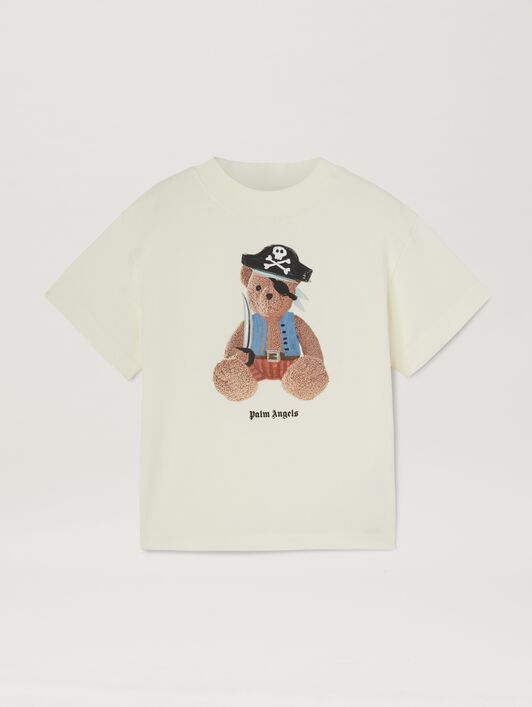 PALM ANGELS  Bear Pirate T-shirt BUTTER BROWN PBAA003S25JER009