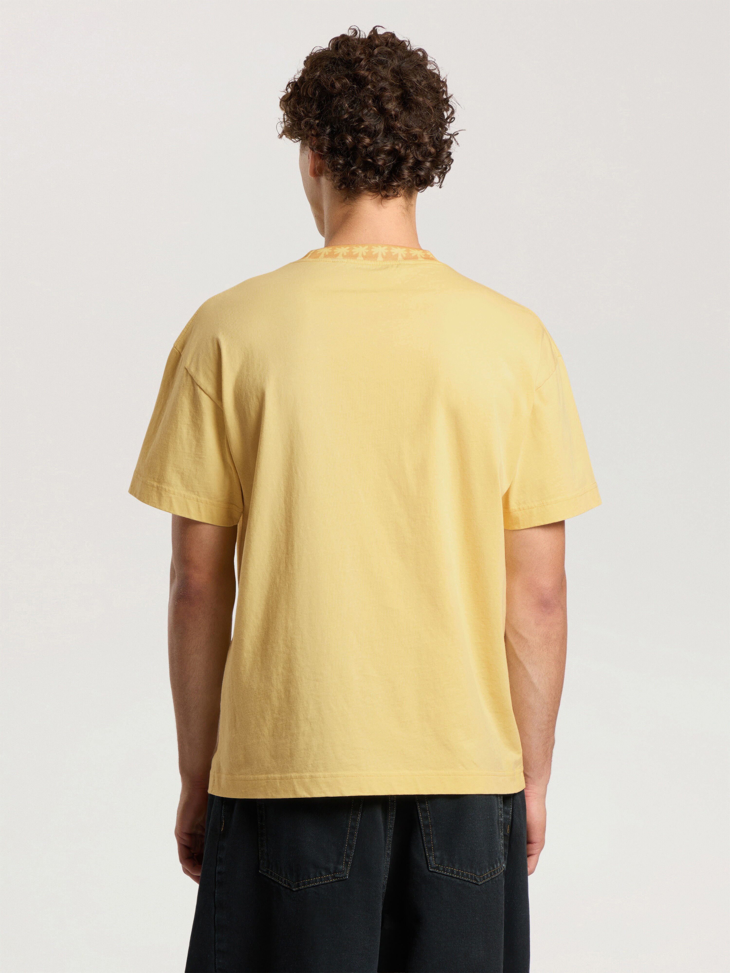 PALM ANGELS T-Shirt Palm LIGHT YELLOW - OCHER YELLOW PAMAA08F26JR01