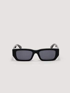 PALM ANGELS Moss Sunglasses SHINY BLACK/WHITE PA1030010753