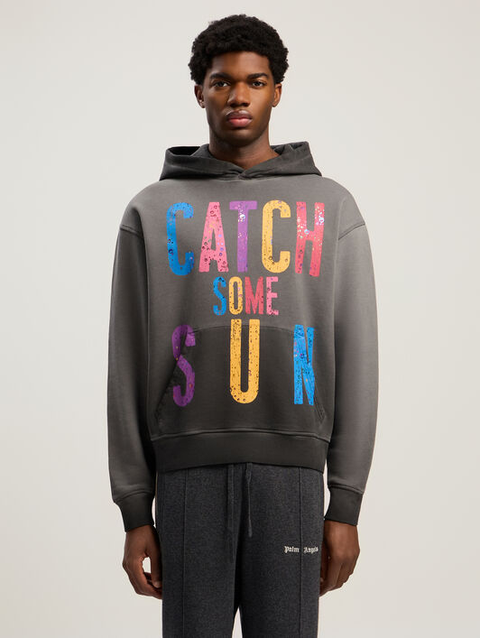 Catch Some Sun Hoodie PALM ANGELS Catch Some Sun Hoodie BLACK - MULTICOLOR PMBB17DF25FLE001