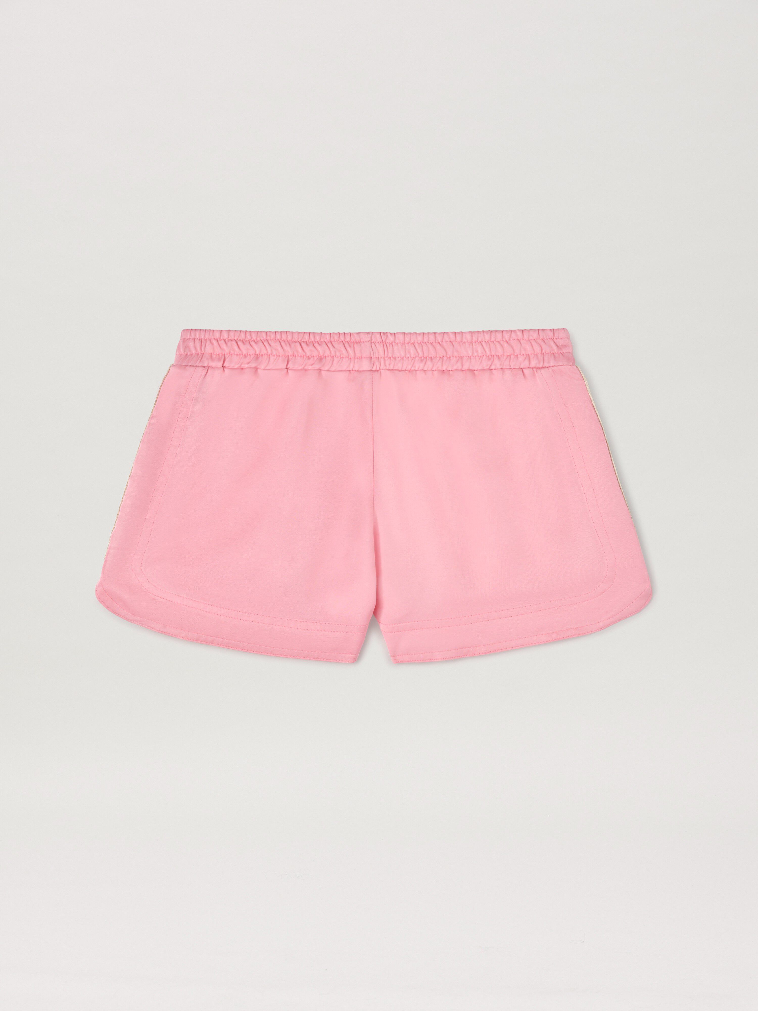 PALM ANGELS  Satin Track Shorts ROSE PINK SAND PGCB007S25FAB001