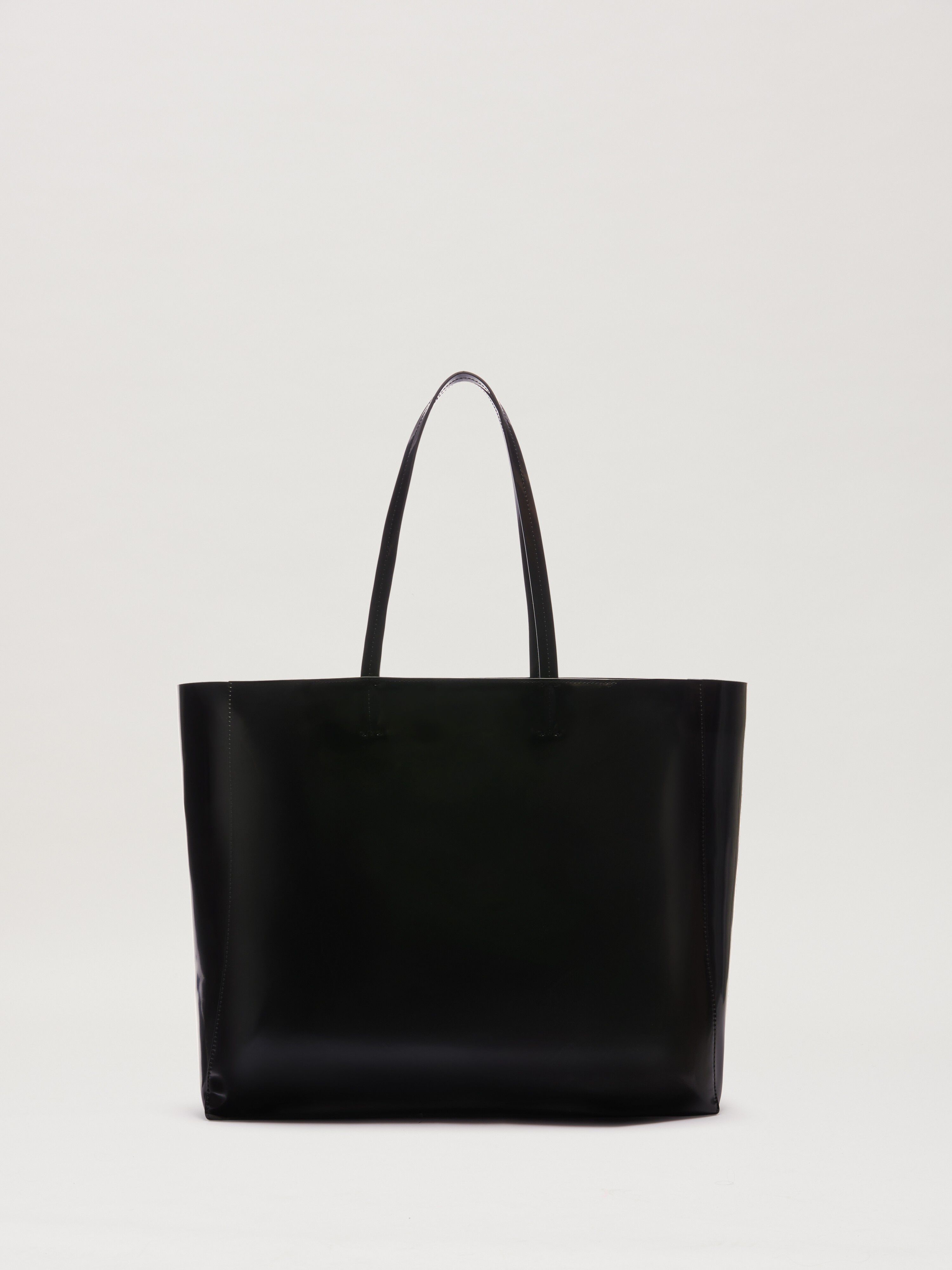 PALM ANGELS  Curved Logo Shopping bag NERO/PERLA PMNA07BS25FAB001