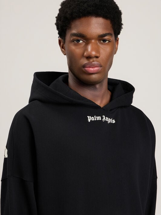 Classic Logo Over Hoodie PALM ANGELS Classic Logo Over Hoodie BLACK OFF WHITE PMBB036S26FLE001