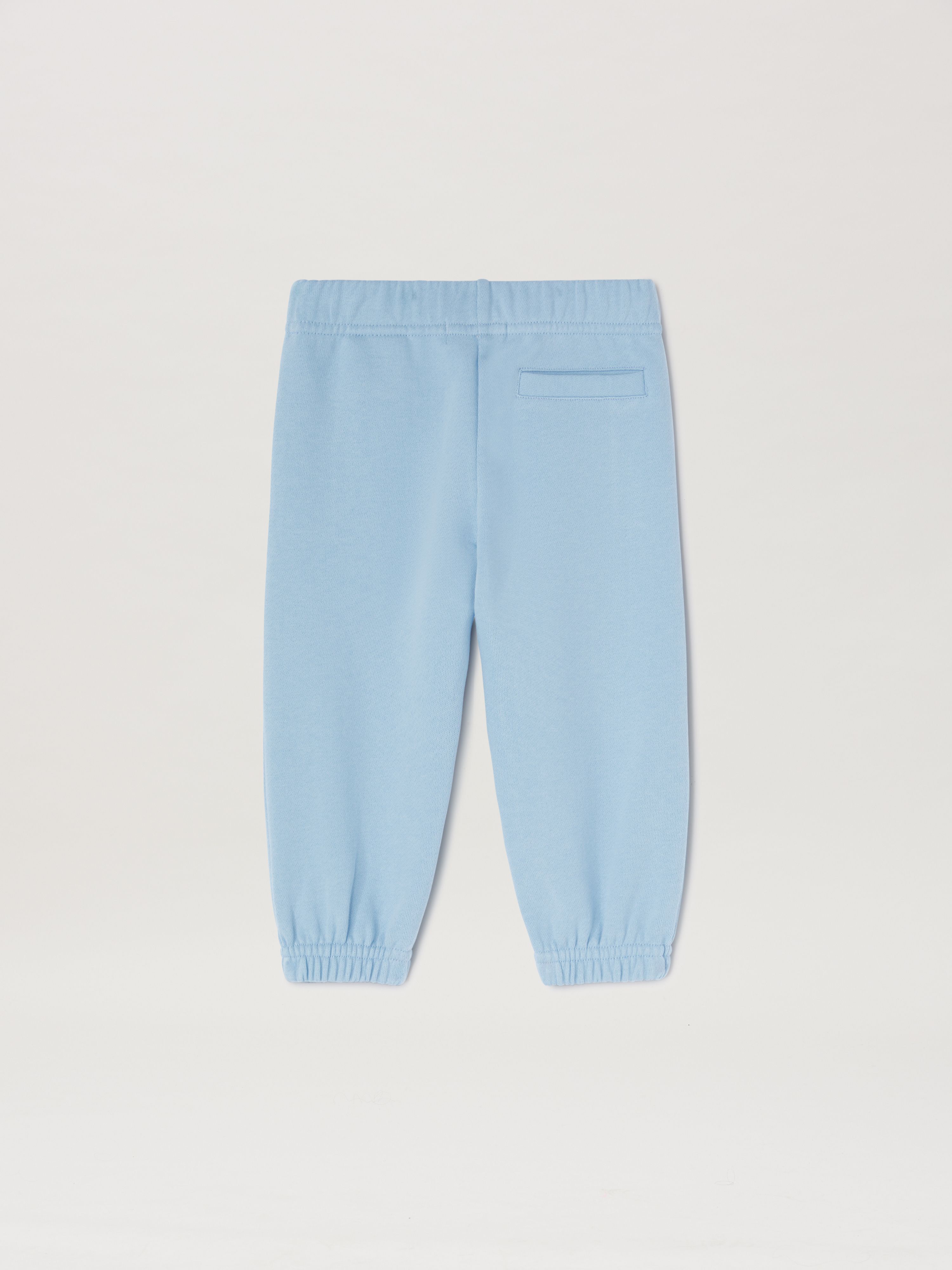 PALM ANGELS  Logo sweatpants LIGHT BLUE OFFWHITE PBXD001S25FLE005