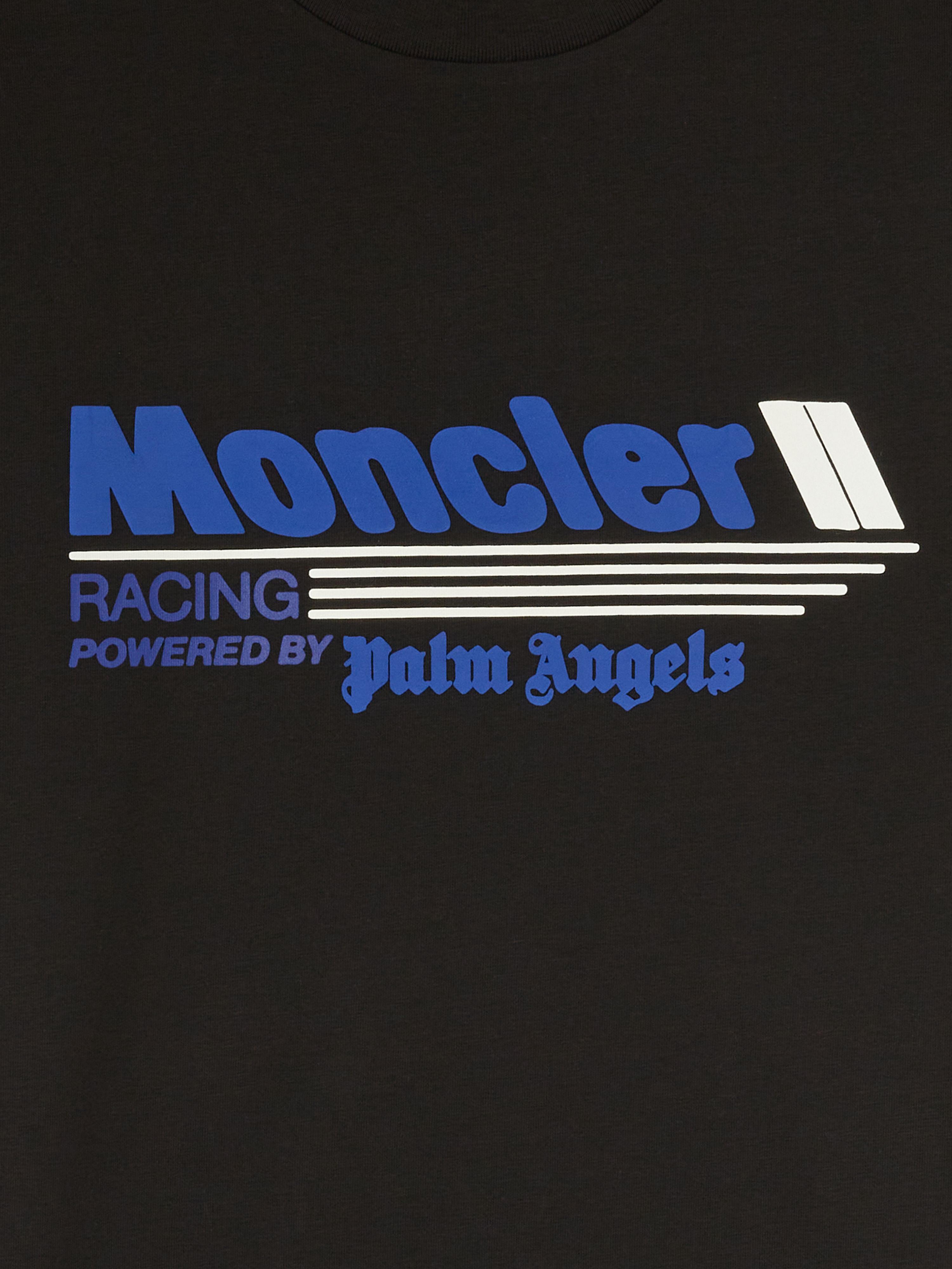 PALM ANGELS  Racing T-shirt Moncler x Palm Angels NERO - BLU PMAA107T25JER001