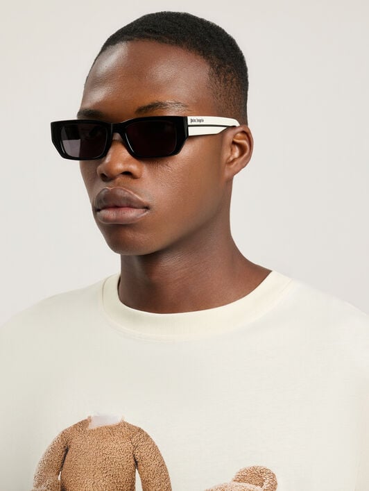 Moss Sunglasses PALM ANGELS Moss Sunglasses SHINY BLACK/WHITE PA1030010753